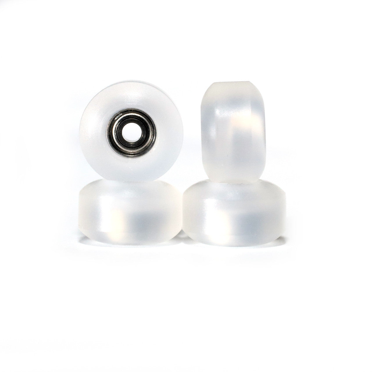 G8 Frosted Clear Wheels by FlatFace Fingerboards