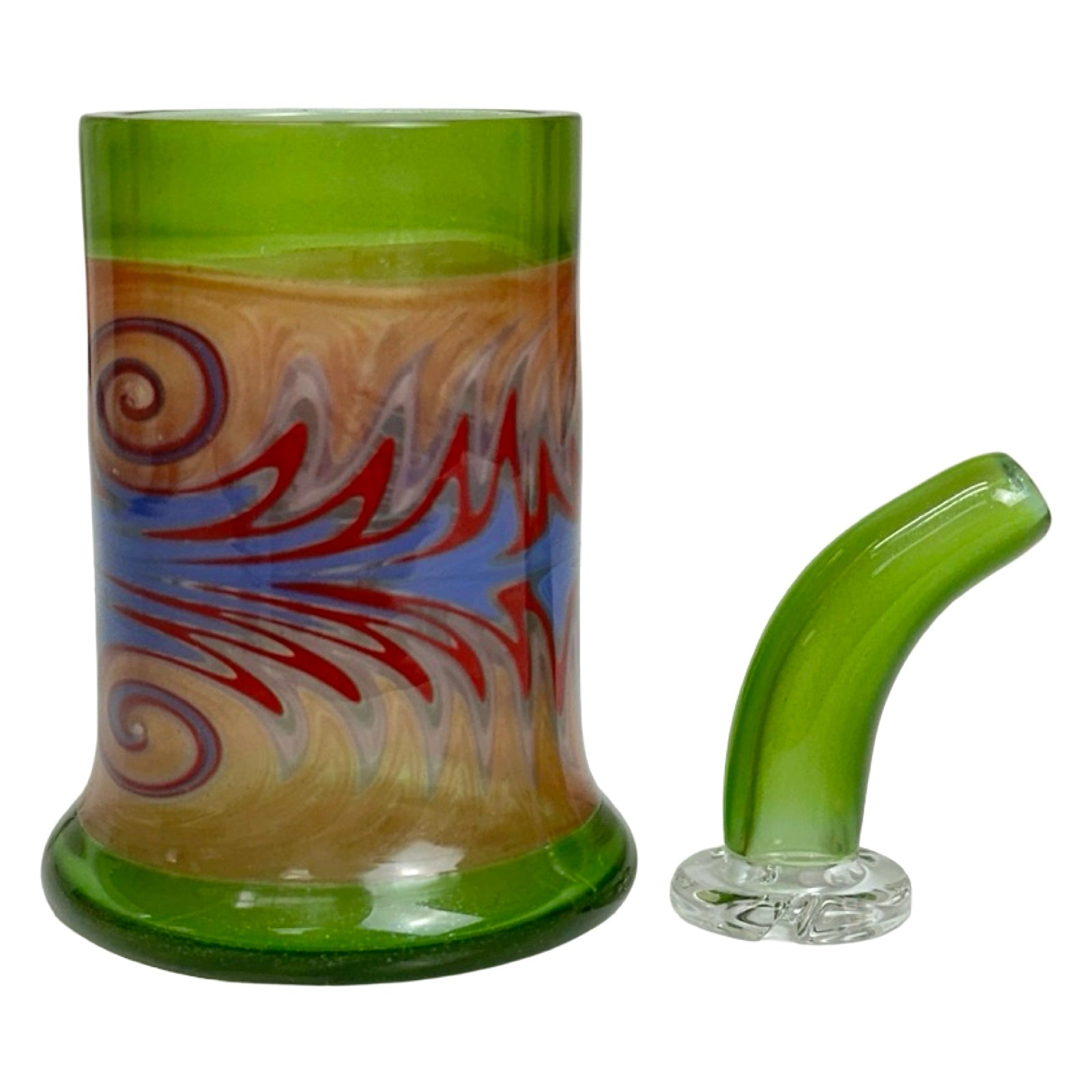 Heady Wig Wag Cup and Mouthpiece for Proxy Core by Keys Glass