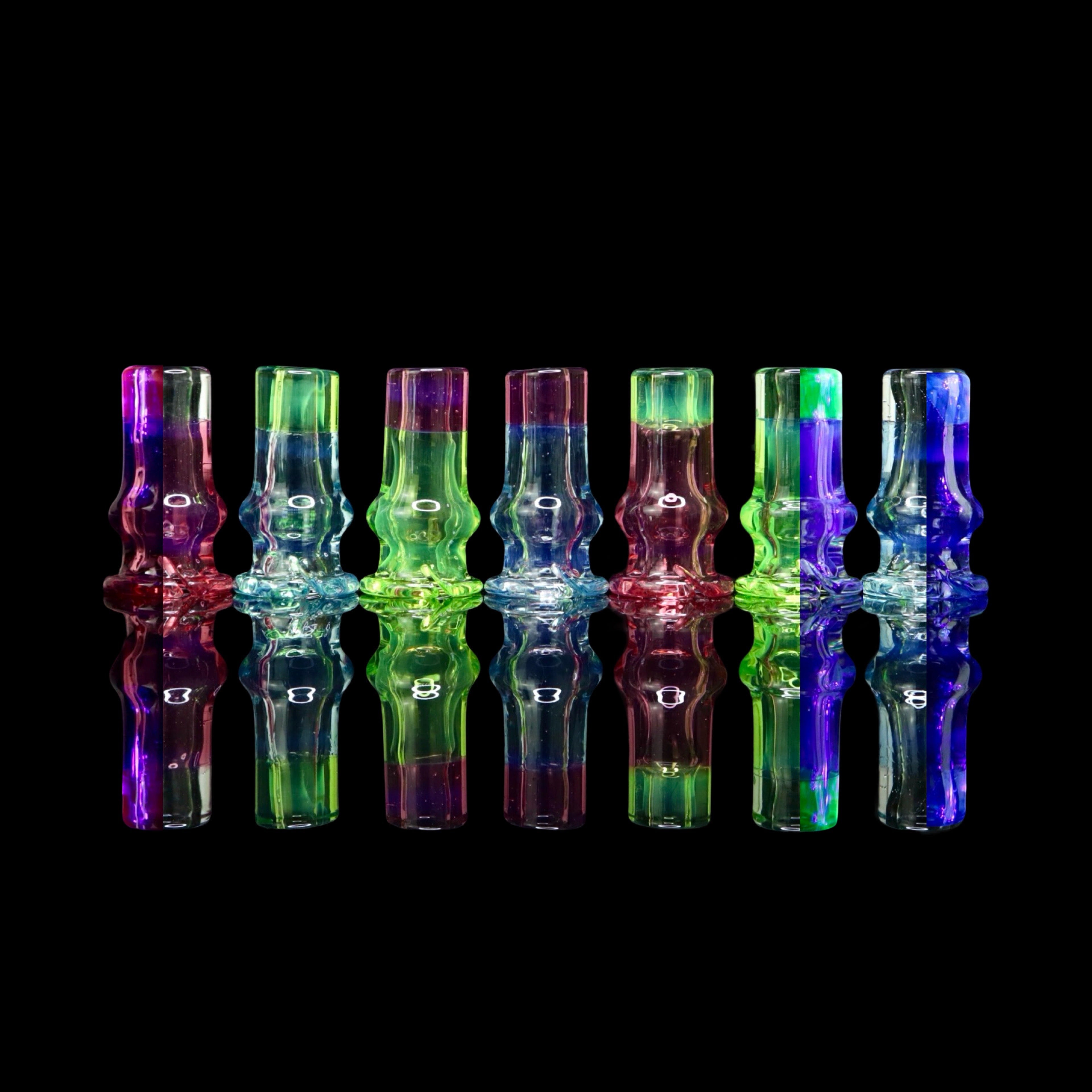 Two Tone Pivot Mouthpiece by Tokr Glass