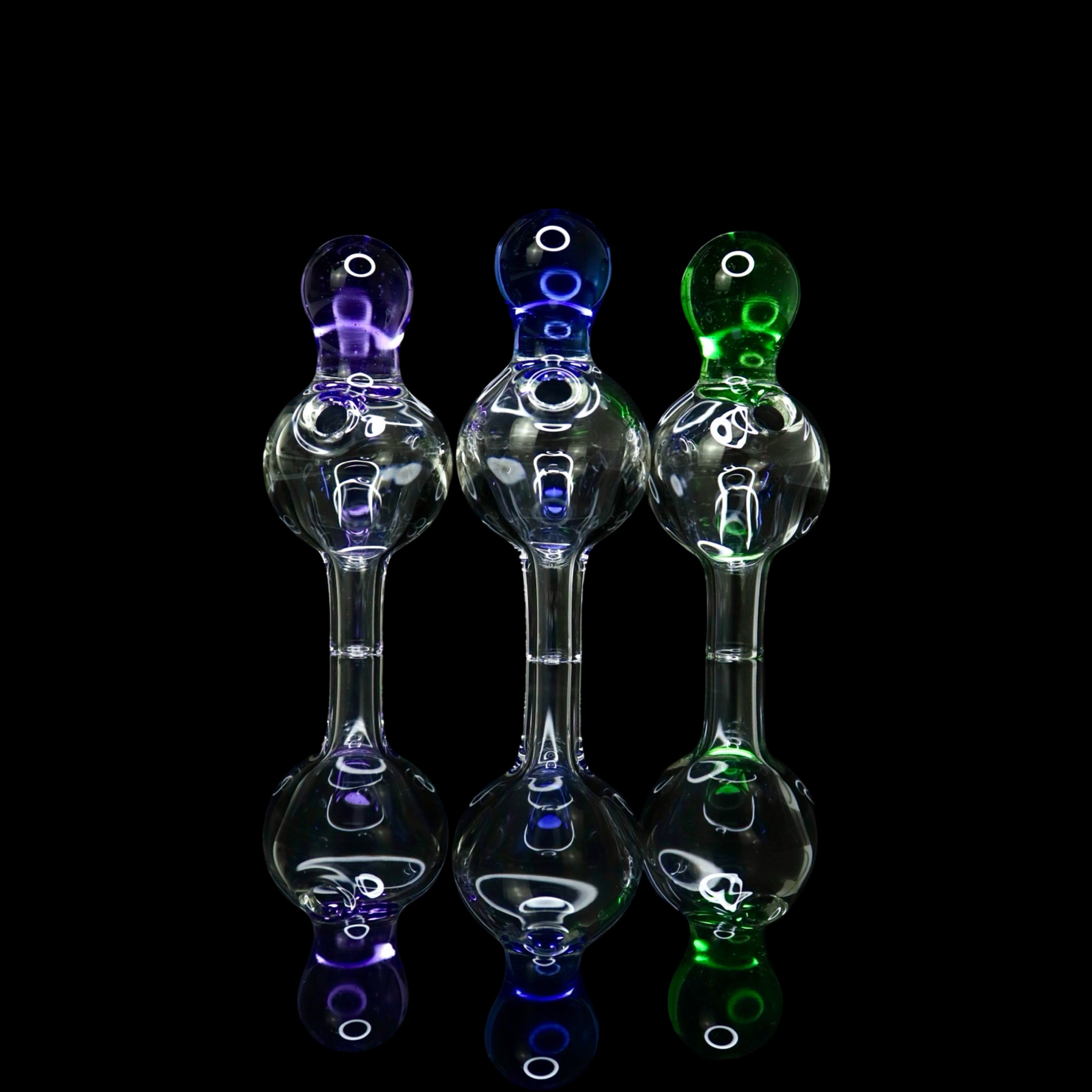 Single Color Bubble Caps by CPB Glass