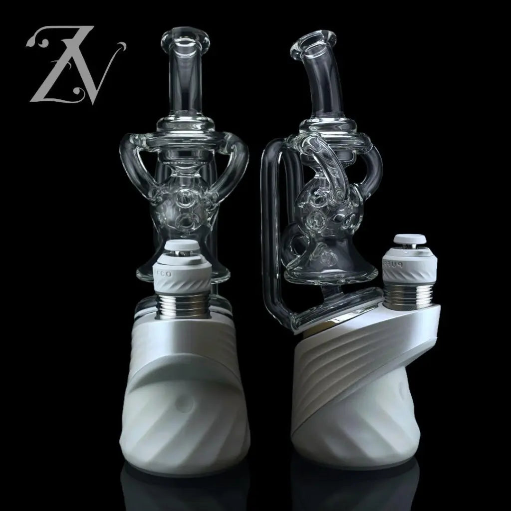 Mini ExoSphere Puffco Peak Attachment by Iridescent Glass