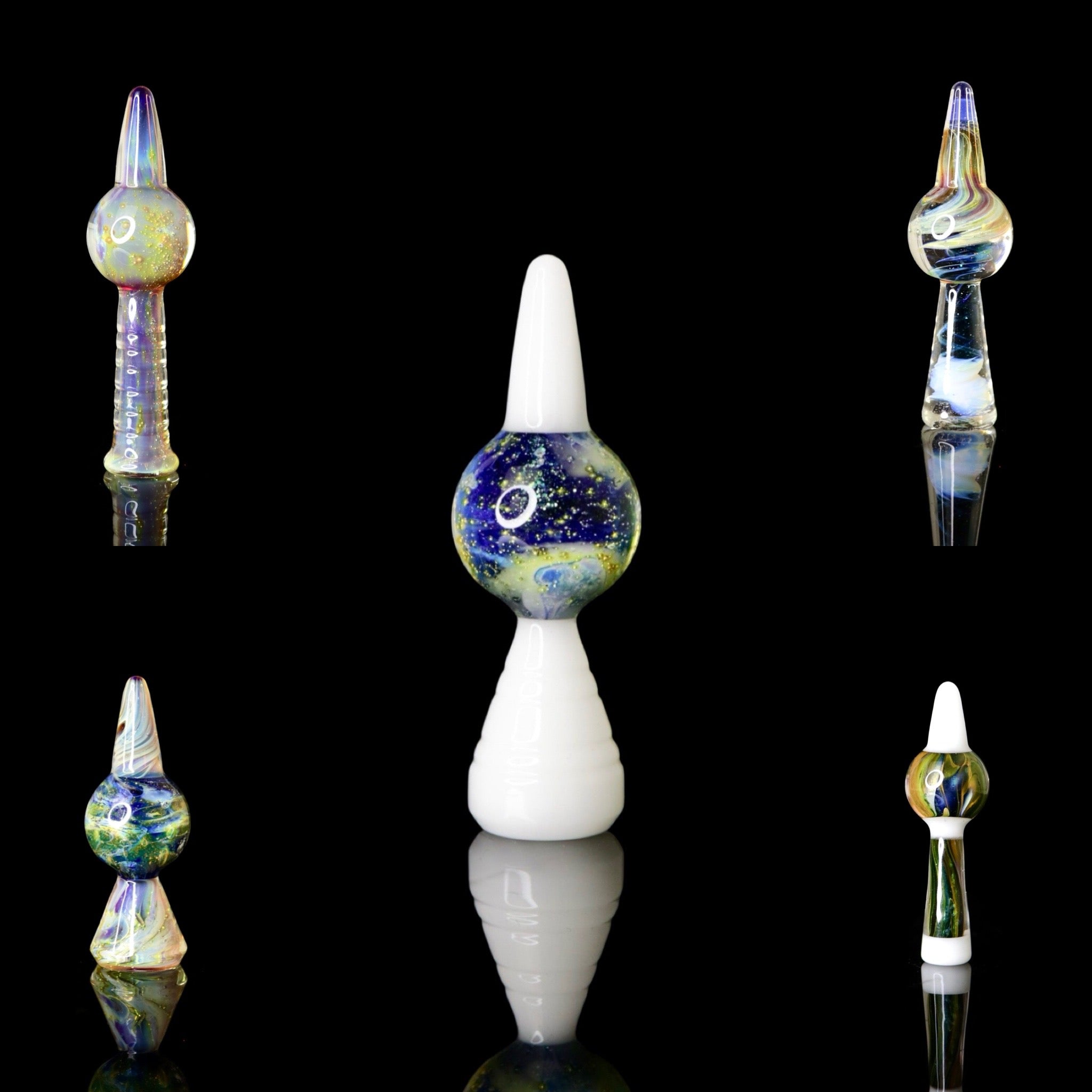 Worked Nipple Caps by Commander Glass