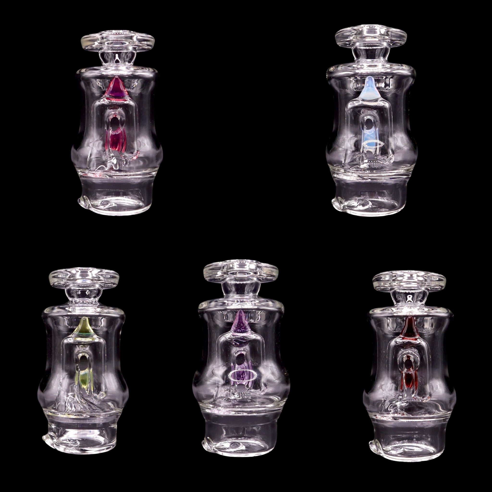 Color Accent Wet Peak Top by Rich Brain Glass