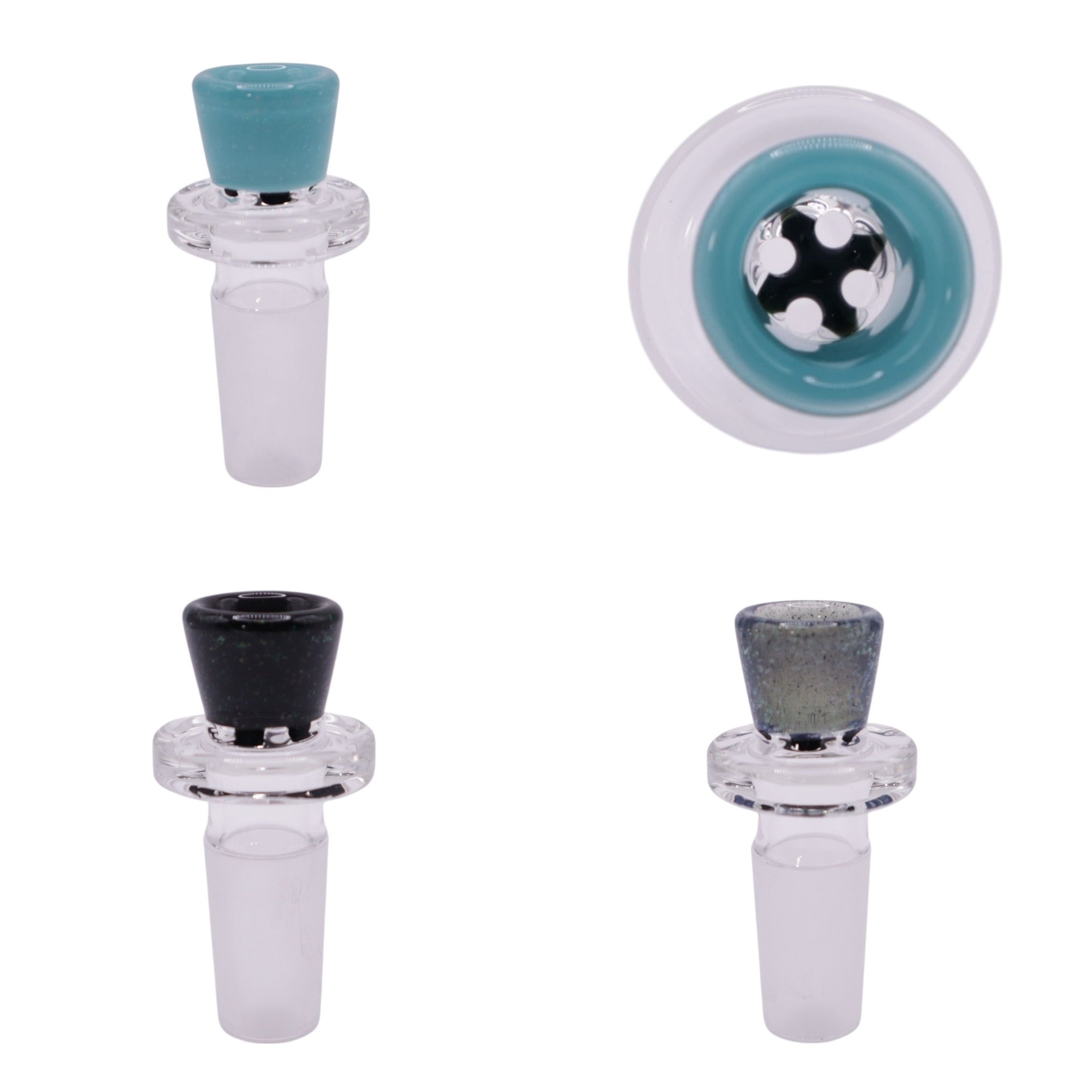 Crushed Opal 4-Hole SNAPPER Bowls by Zombie Hand Studios