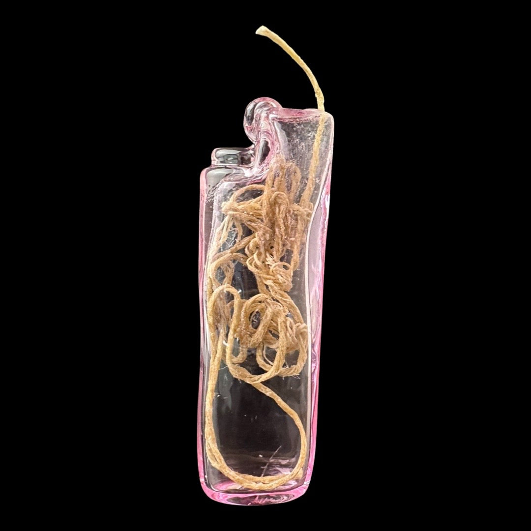 Lit Wick by Samsons Glass