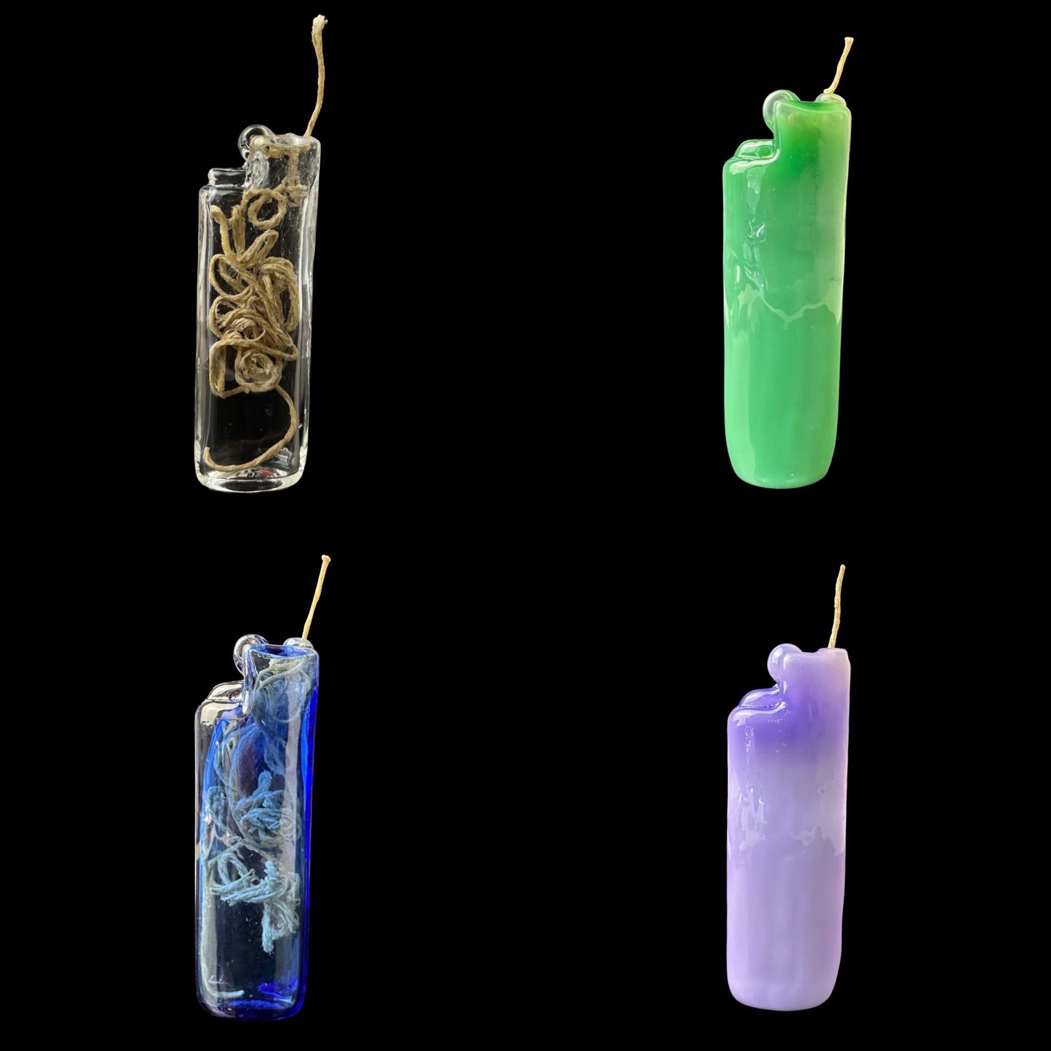 Lit Wick by Samsons Glass