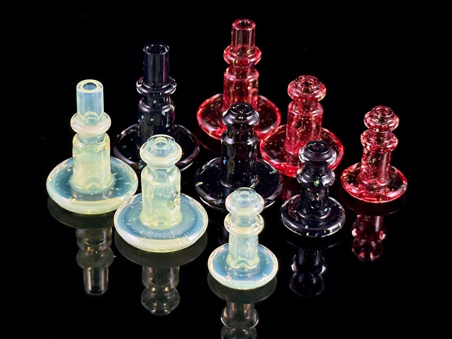 Color Crushed Opal Joystick Caps by Kovacs Glass (Peak Pro and Proxy)