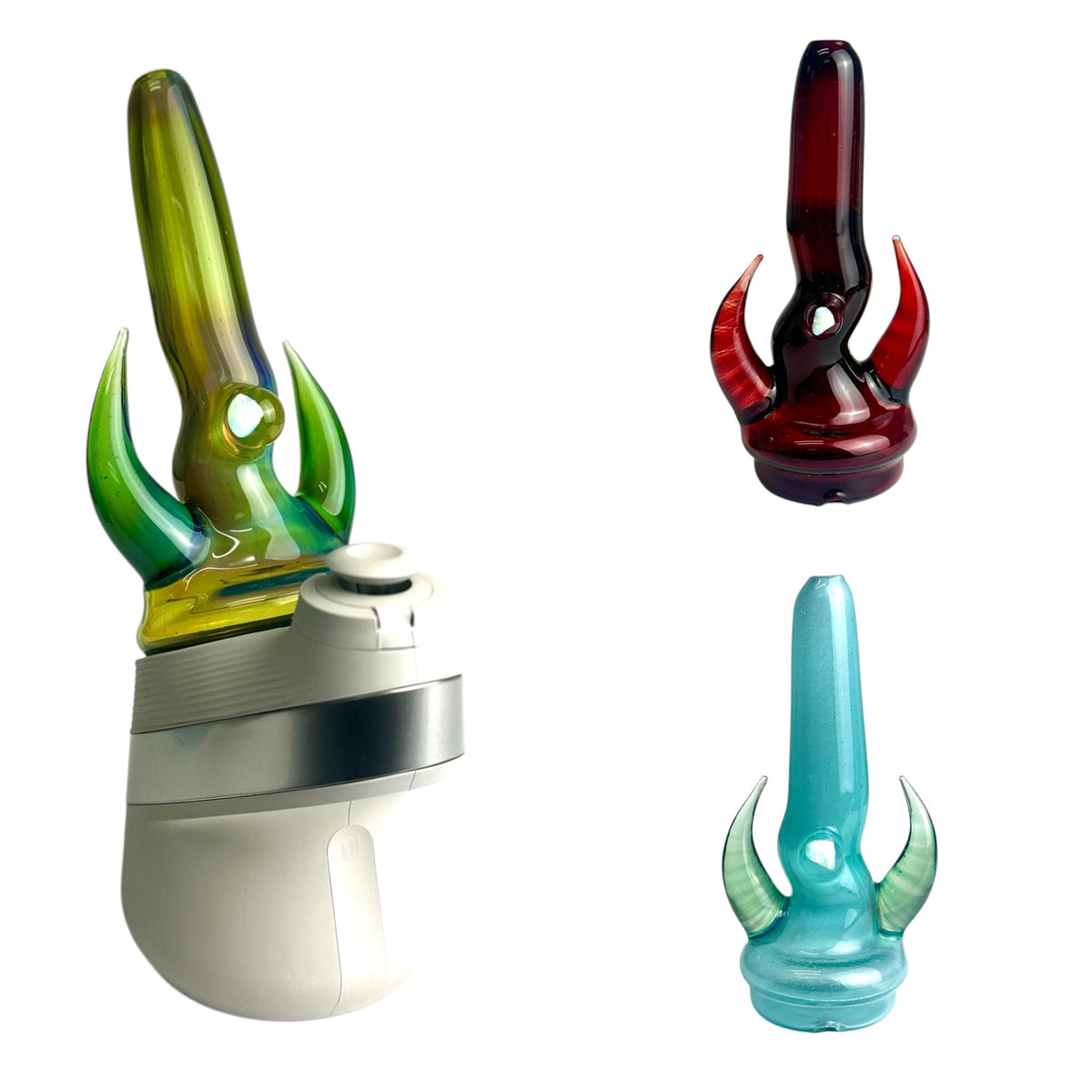 Full Color Opal Dry Puffco Top by Magizle Glass