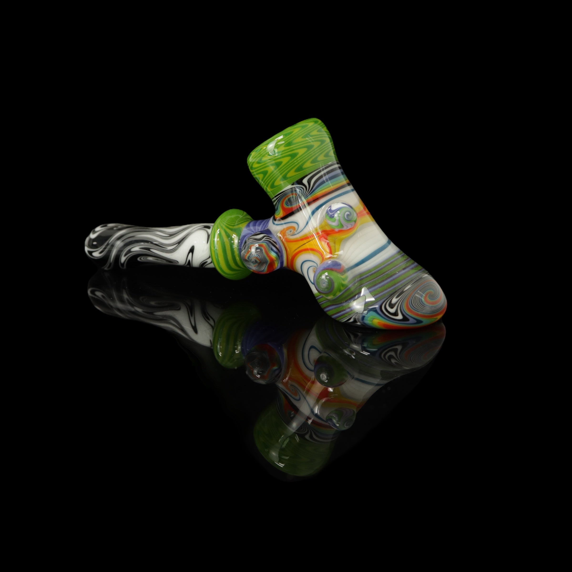 Linework Hammer Pipe by JFK Glass