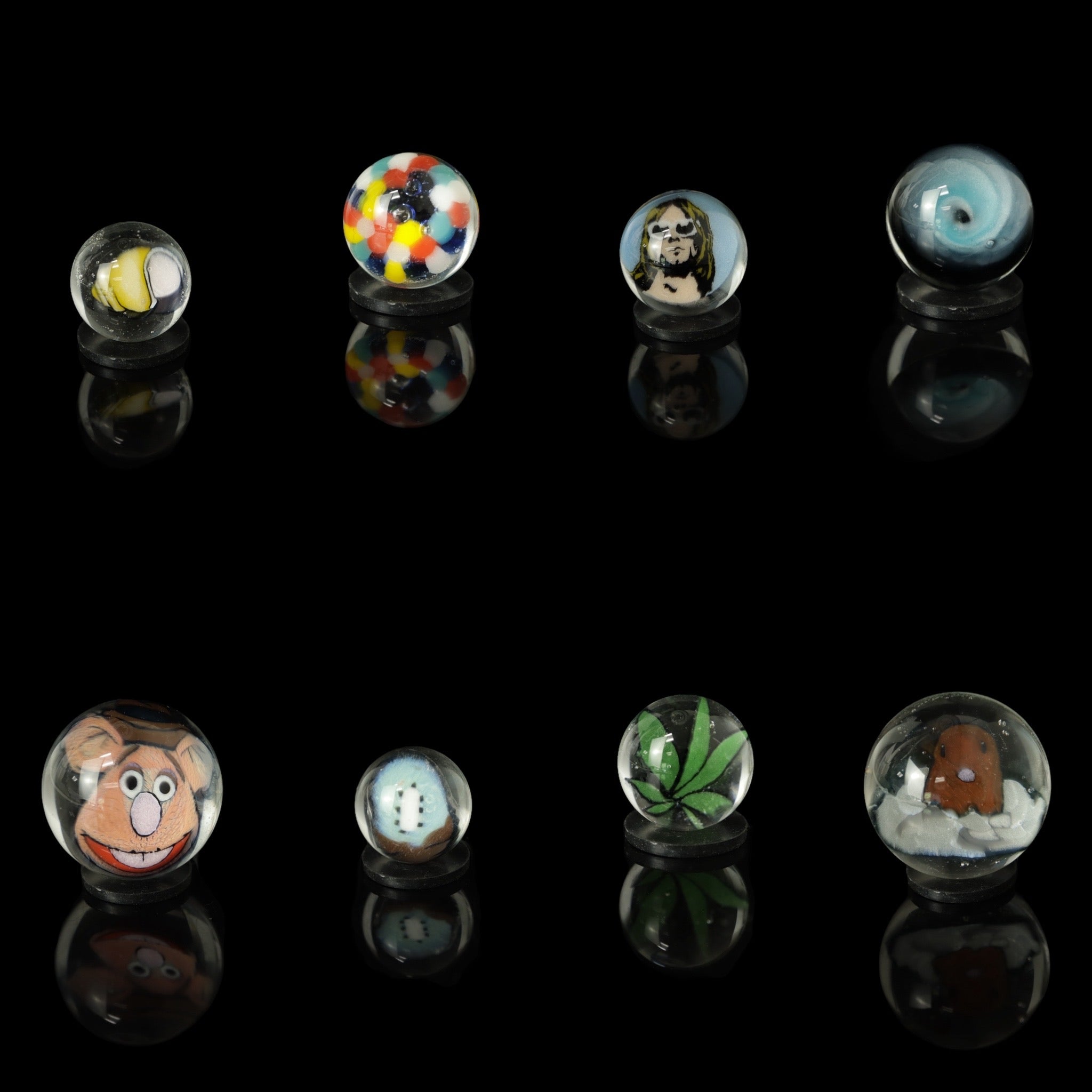 Milli Valves and Marbles by CPB Glass