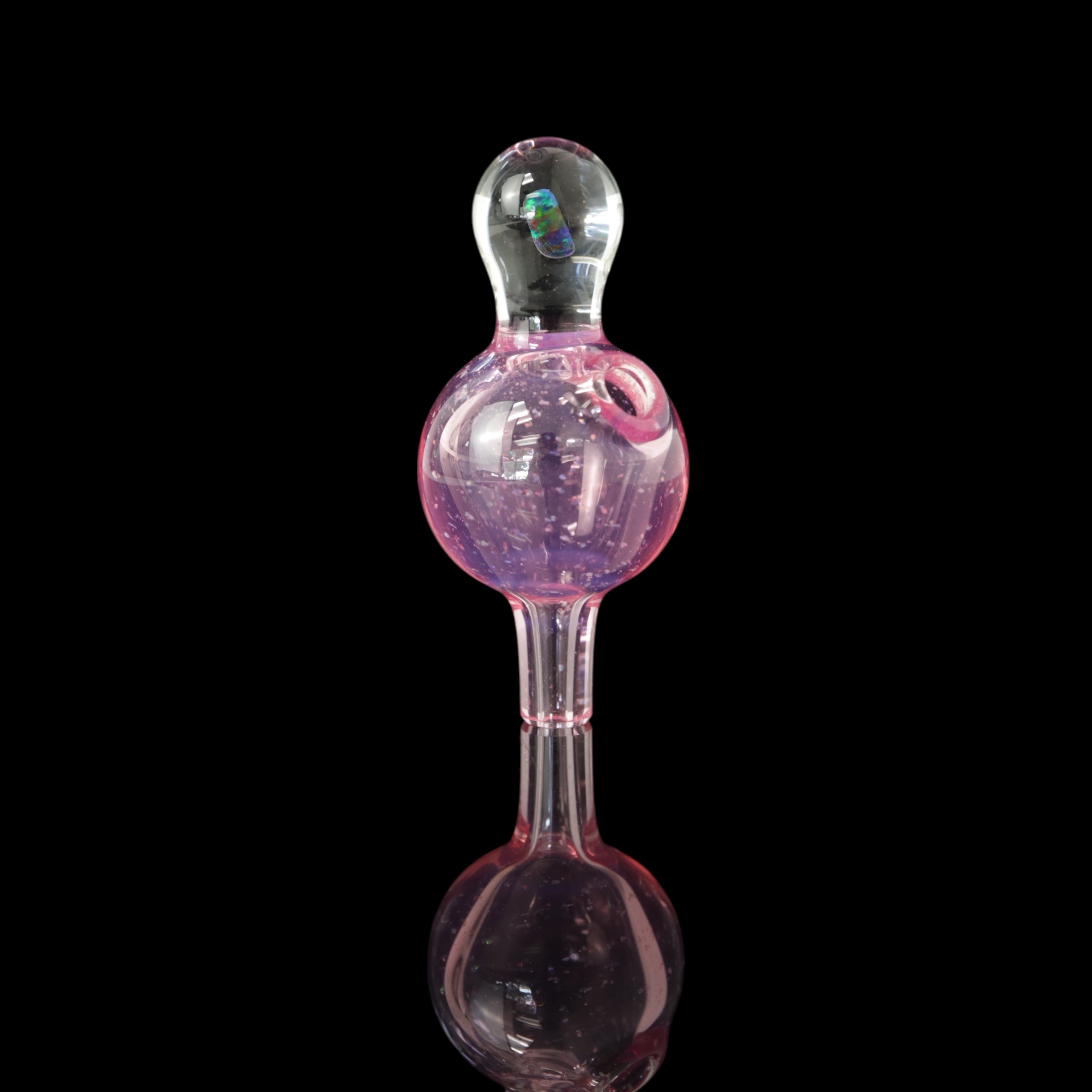 Crushed Opal Karmaline Bubble Cap by CPB Glass