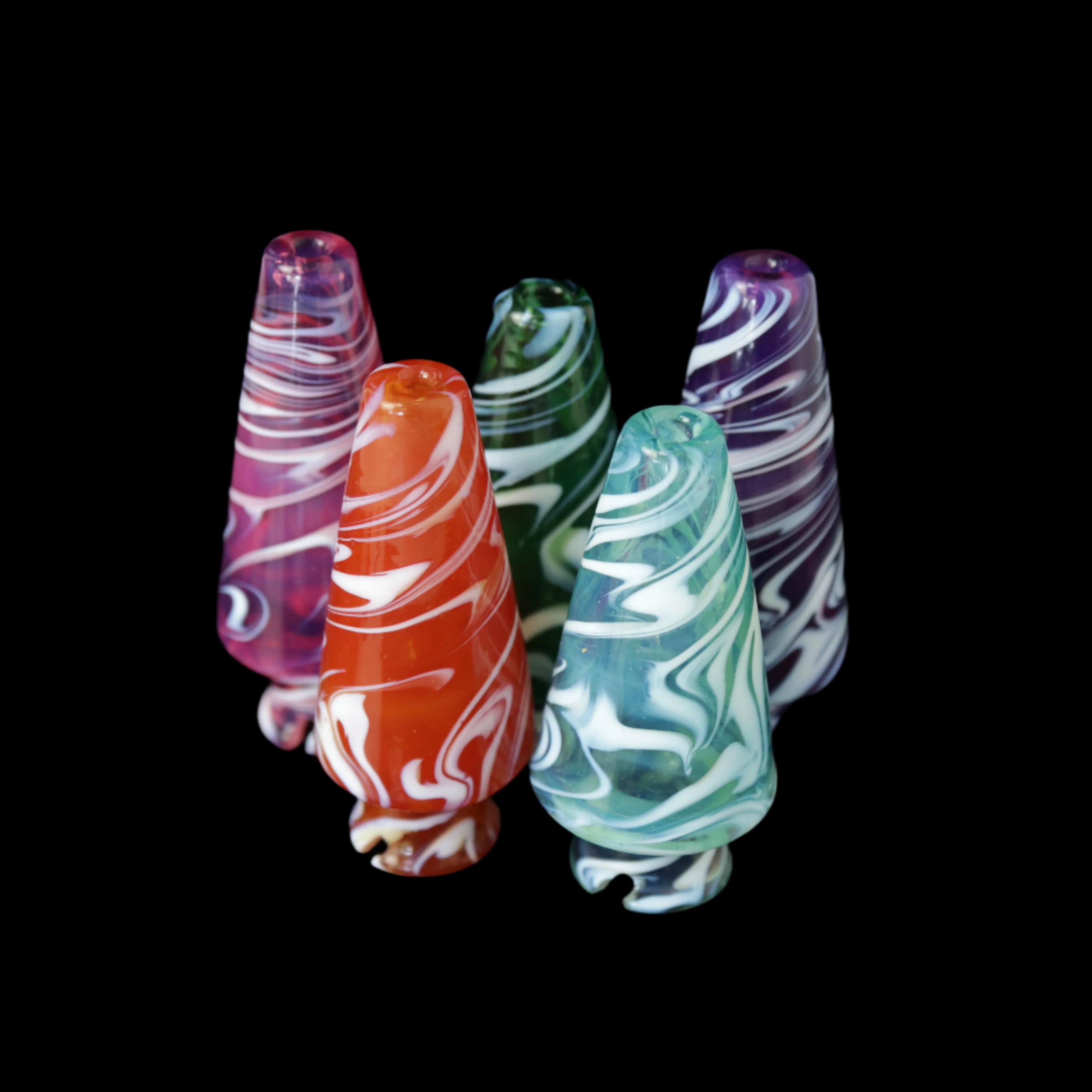 Spiral Tech Pivot Mouthpiece by Justdewit Glass
