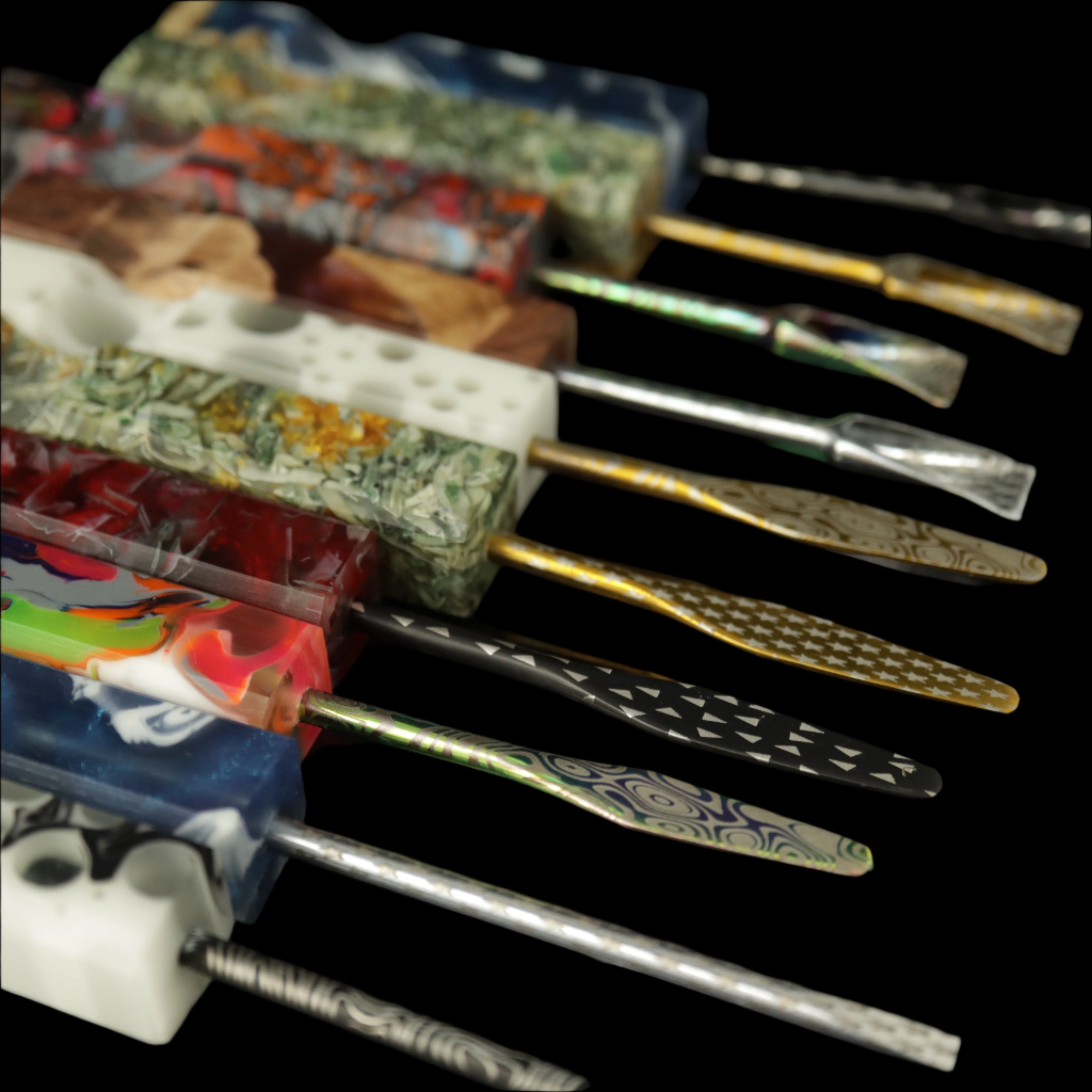 Resin and Wood Dabbers by Terpy Couture