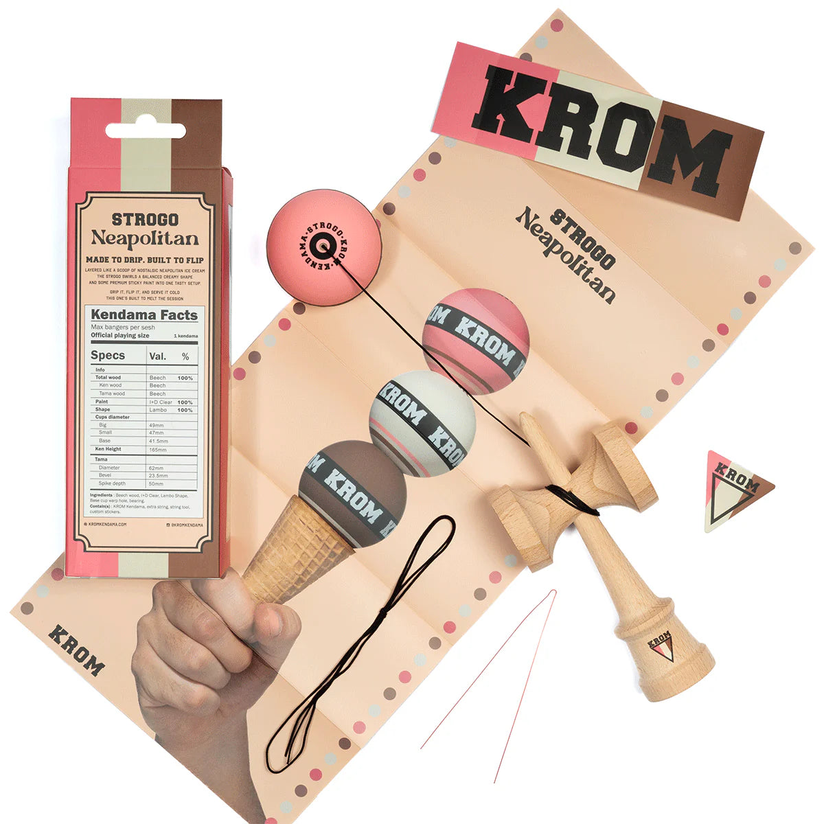 Strogo Neapolitan Kendama by KROM