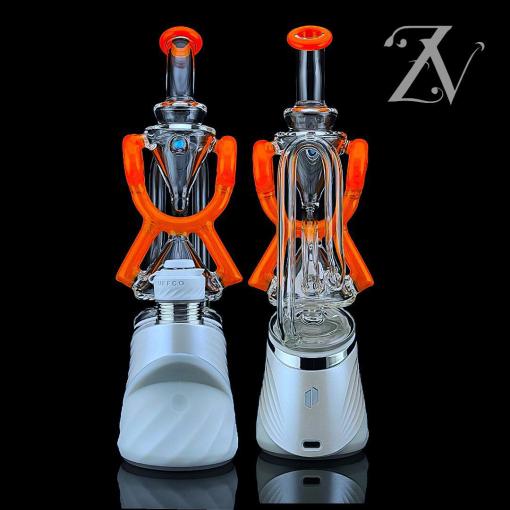 Superior ECO Donut Puffco Peak Attachment by Iridescent Glass *7 Colors*