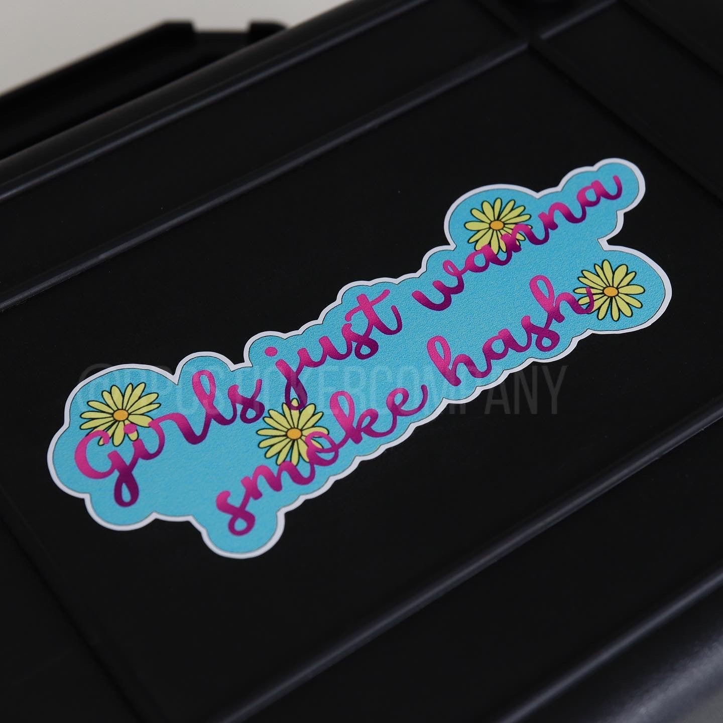 Girls Just Wanna Smoke Hash Sticker
