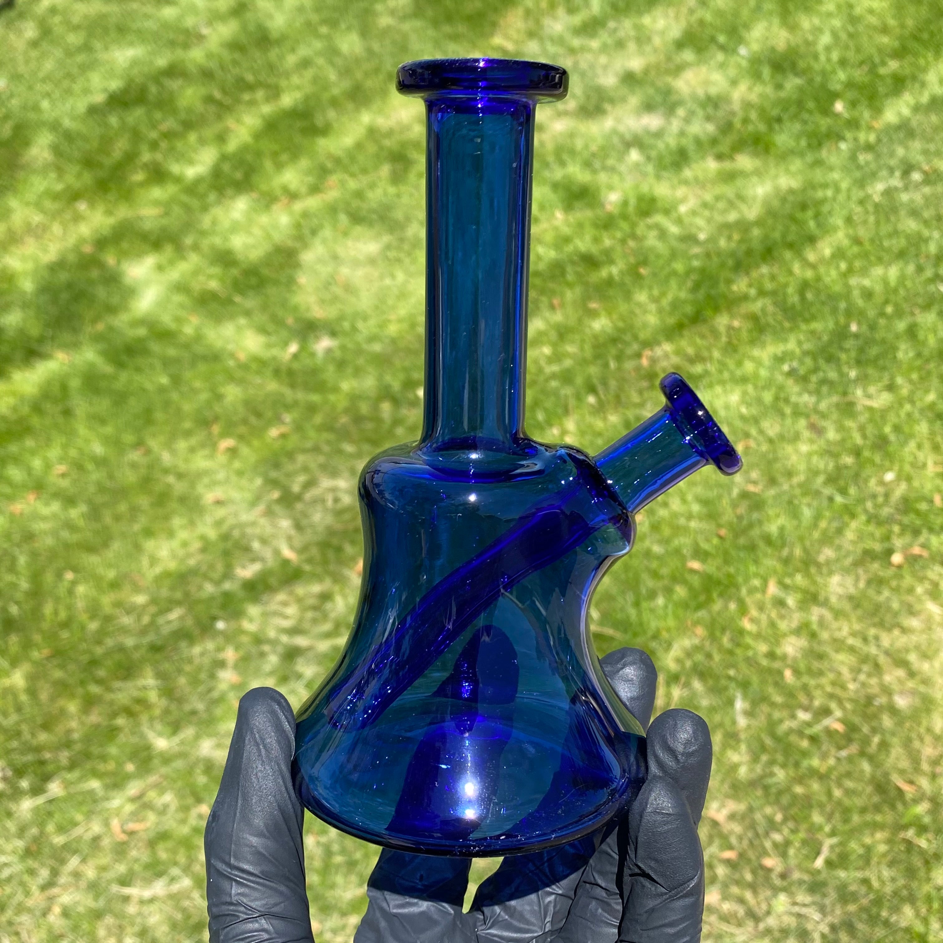 10mm Cobalt Mini Tube ( w/ Bubble Cap)