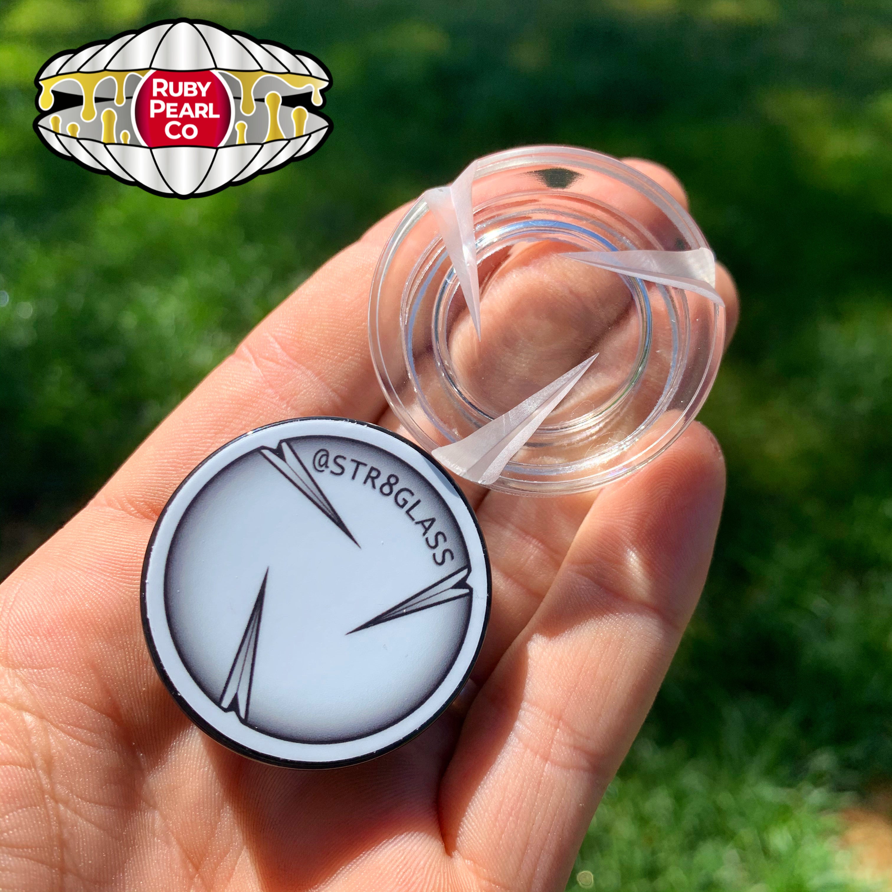 Str8 Glass Spinner Jar (Free 5mm Ruby Pearl)