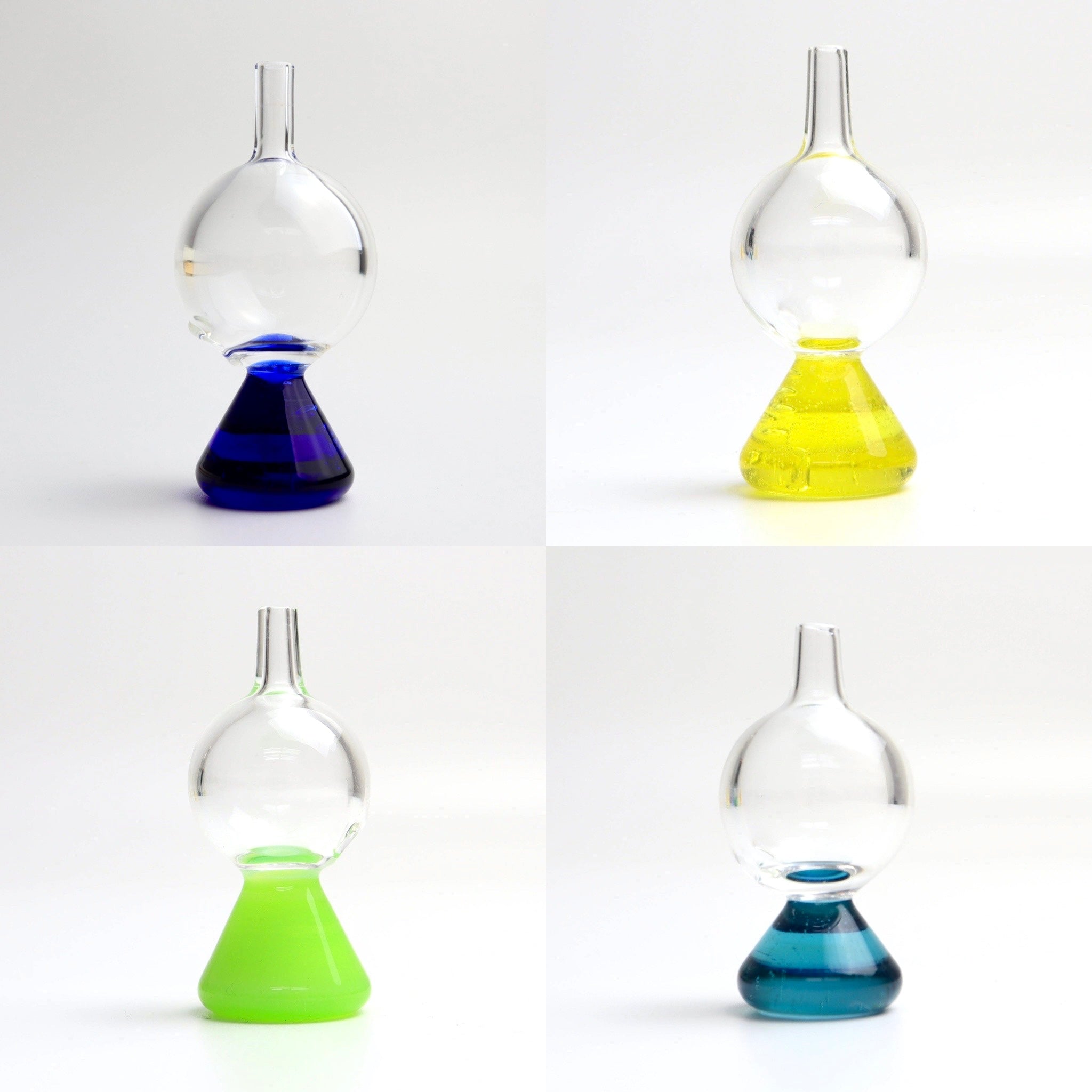 Clear/Color Bubble Caps by Abmp Glass