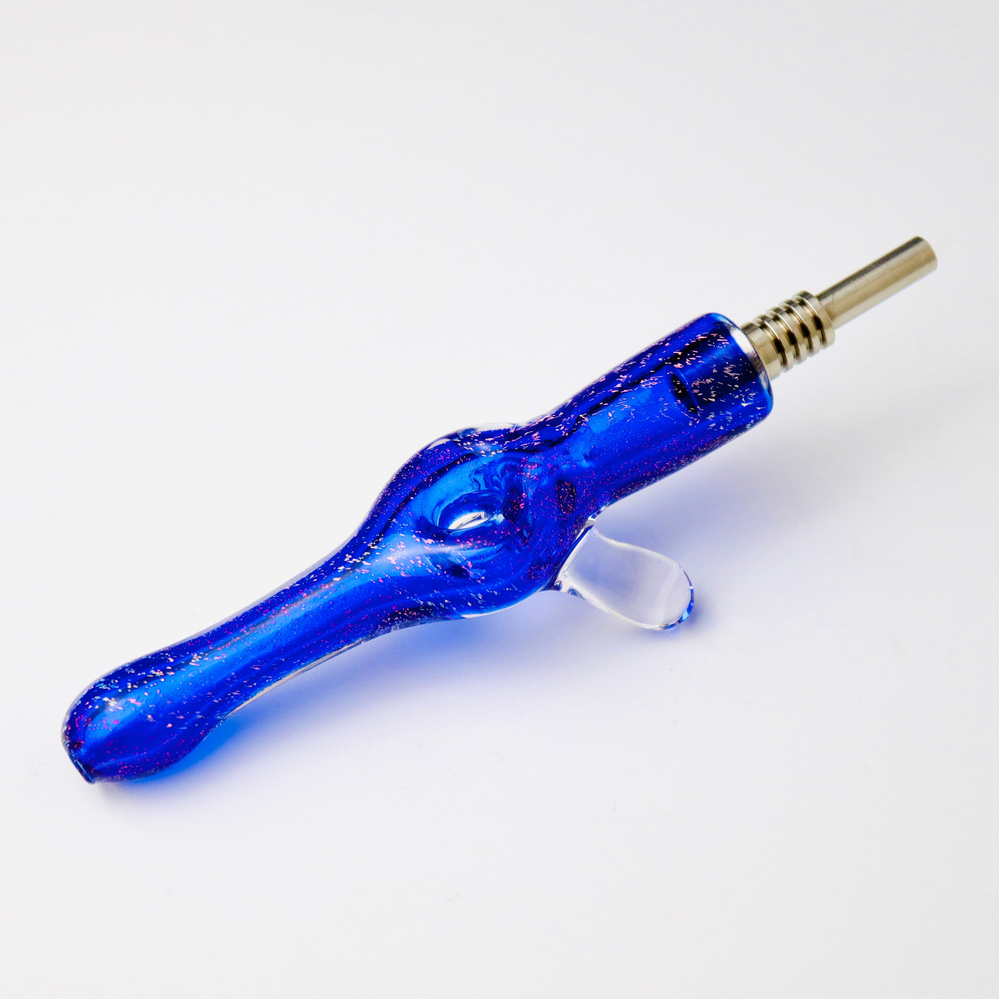 Veg Dichro Donut Nectar Straw w/ Ti by GlasseX