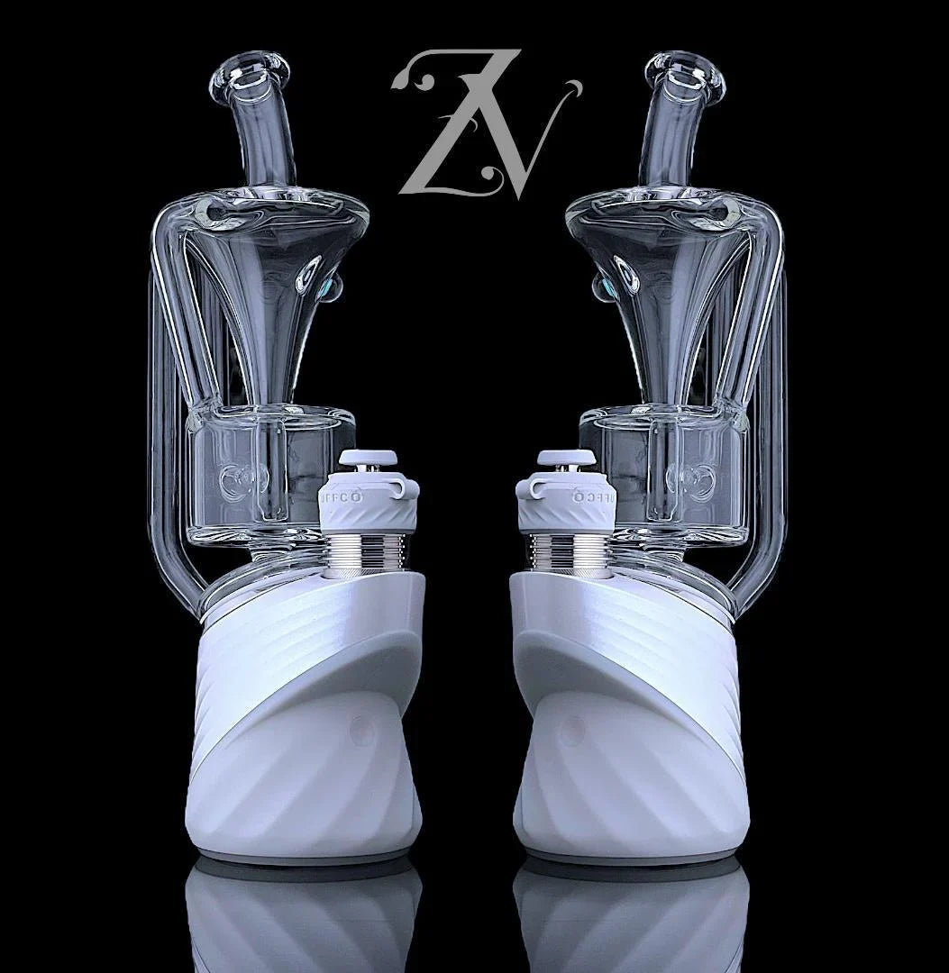 Single Funnel Puffco Peak Attachment by Iridescent Glass