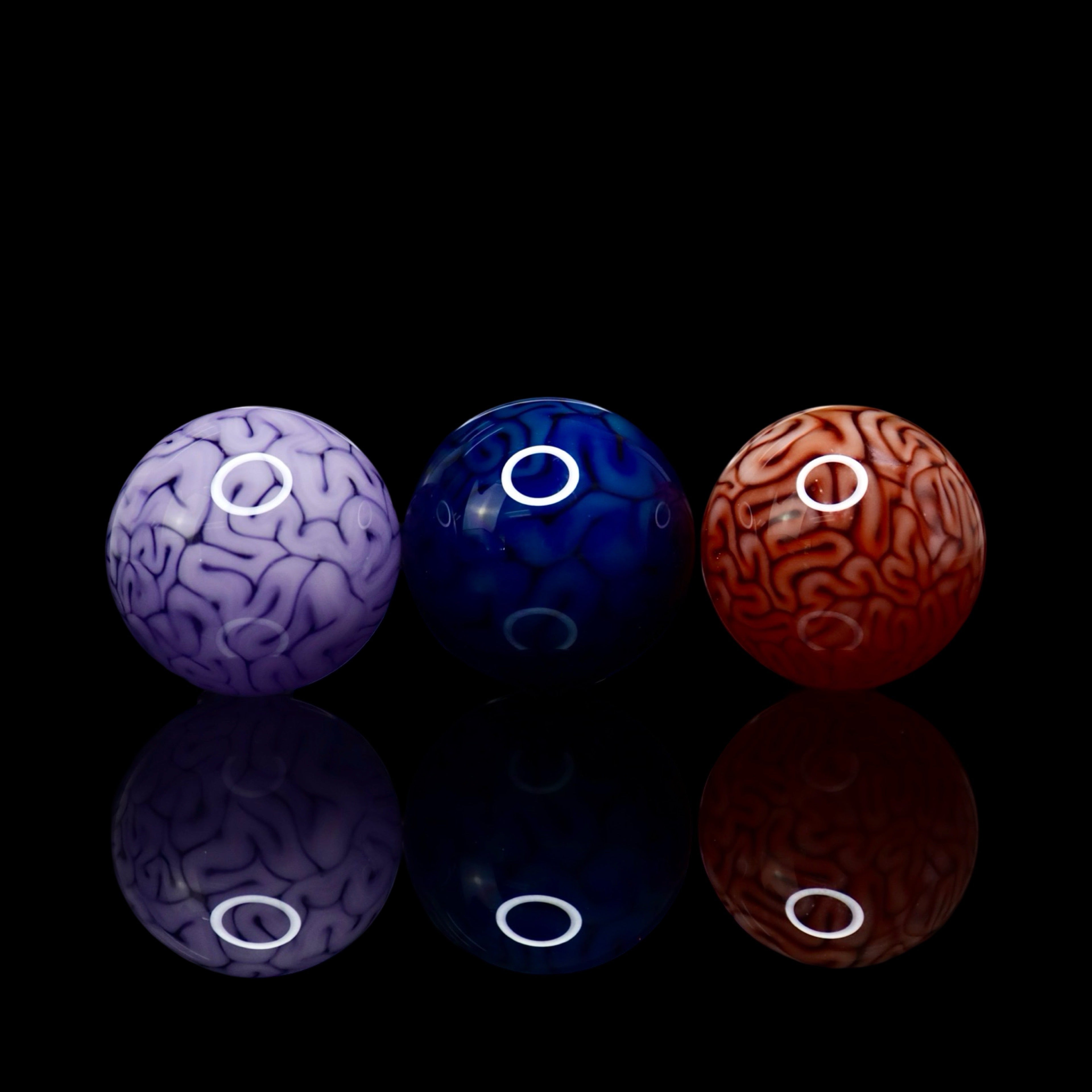 25mm Brain Marble by Algae Glass