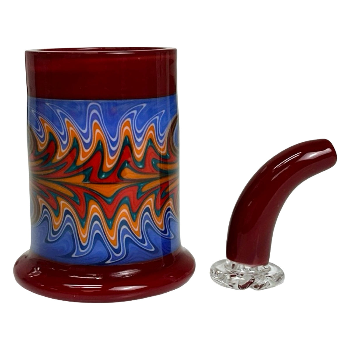 Heady Wig Wag Cup and Mouthpiece for Proxy Core by Keys Glass