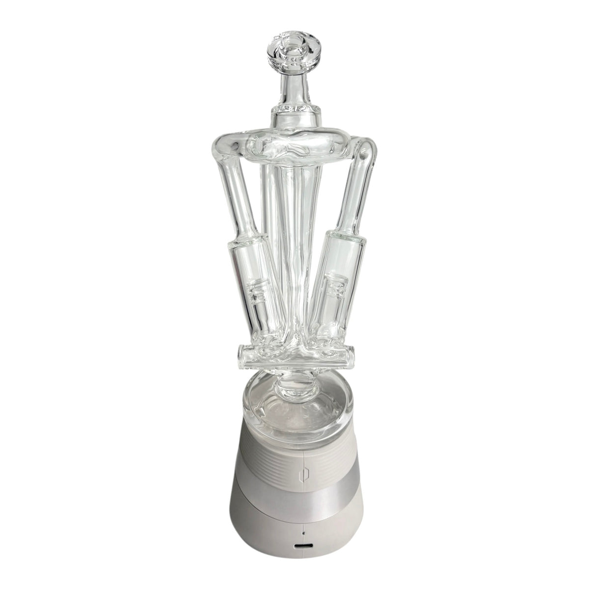 V-Twin Puffco Recycler by Nib Glass