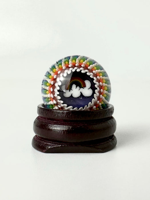 Rainbow Implosion Spinner Marble by Steve H Glass