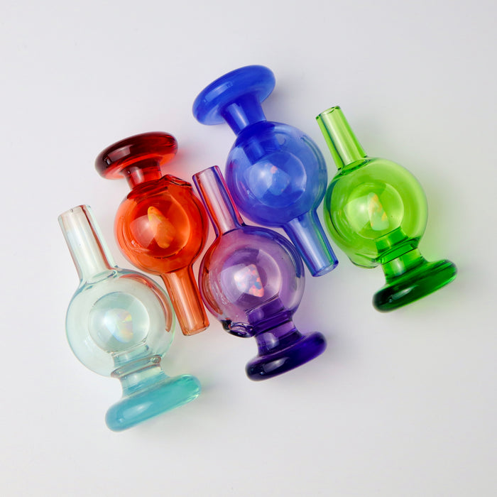 Full Color Opal Bubble Cap Soup Glass