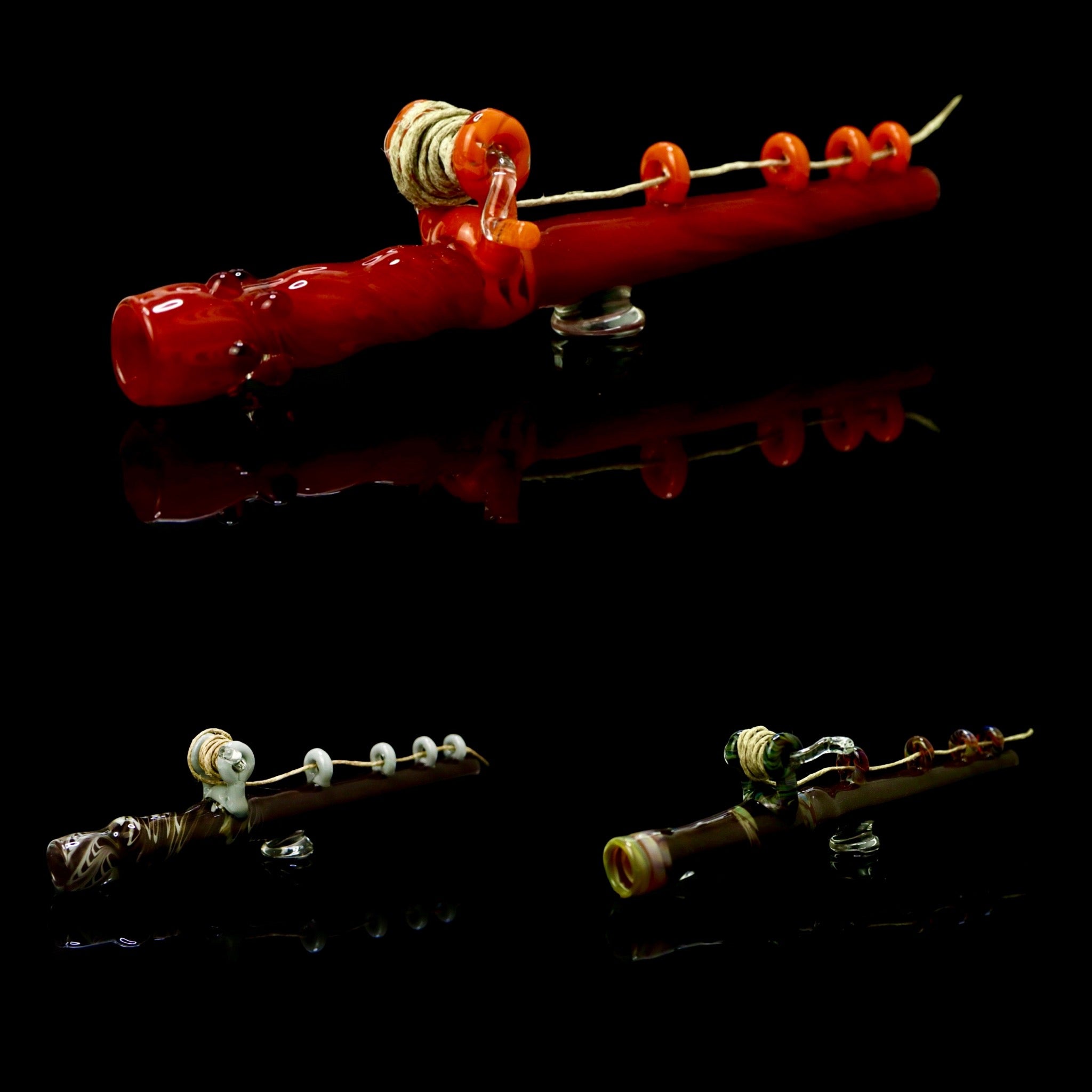 Fishing Pole Handpipe by The Shackk Glass