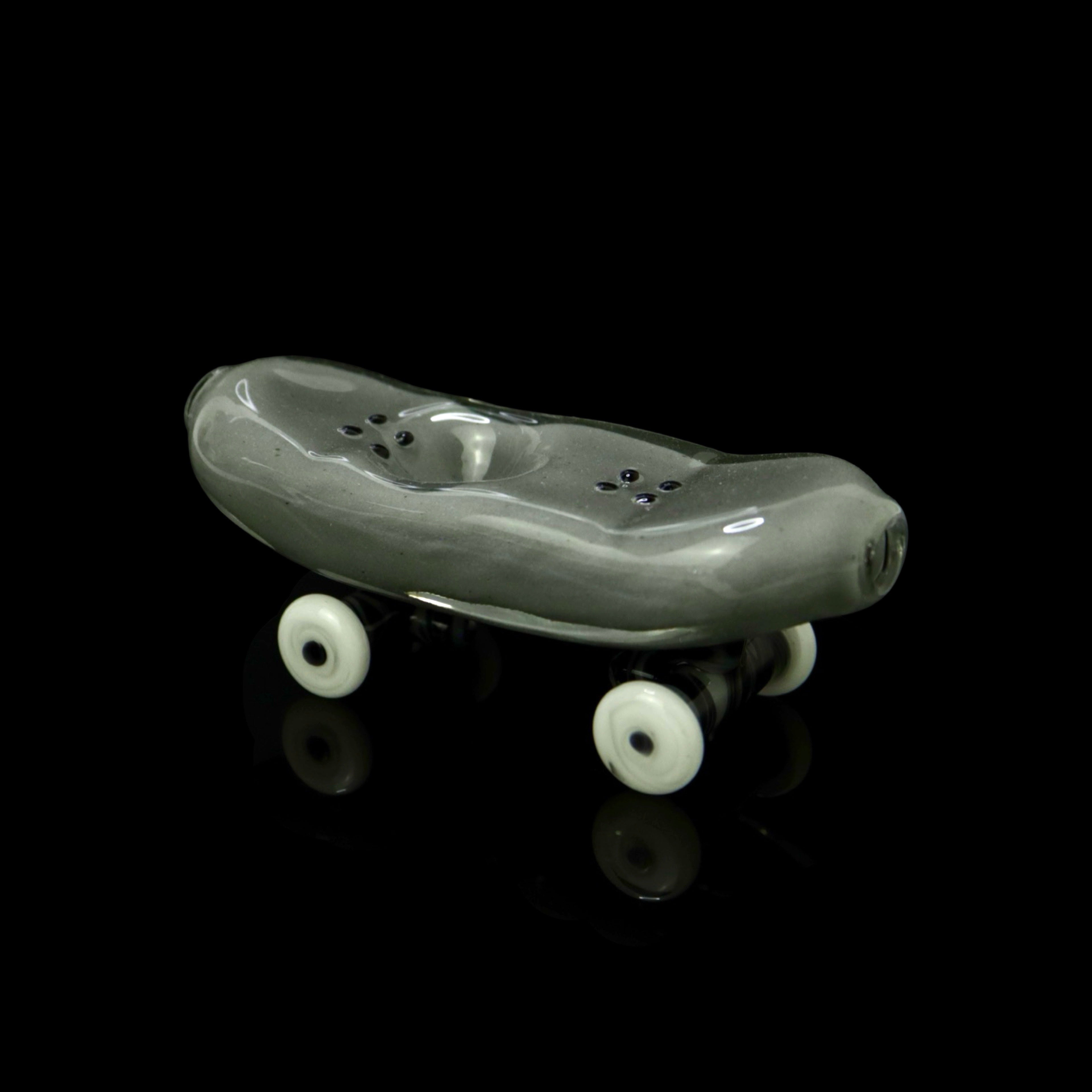 Functioning Skateboard Handpipe by The Shackk Glass