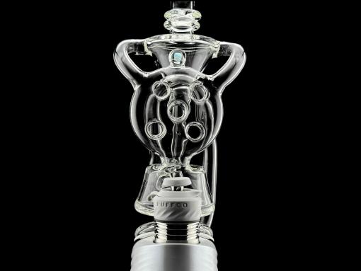 Swiss Opal Recycler Puffco Peak Attachment by Iridescent Glass