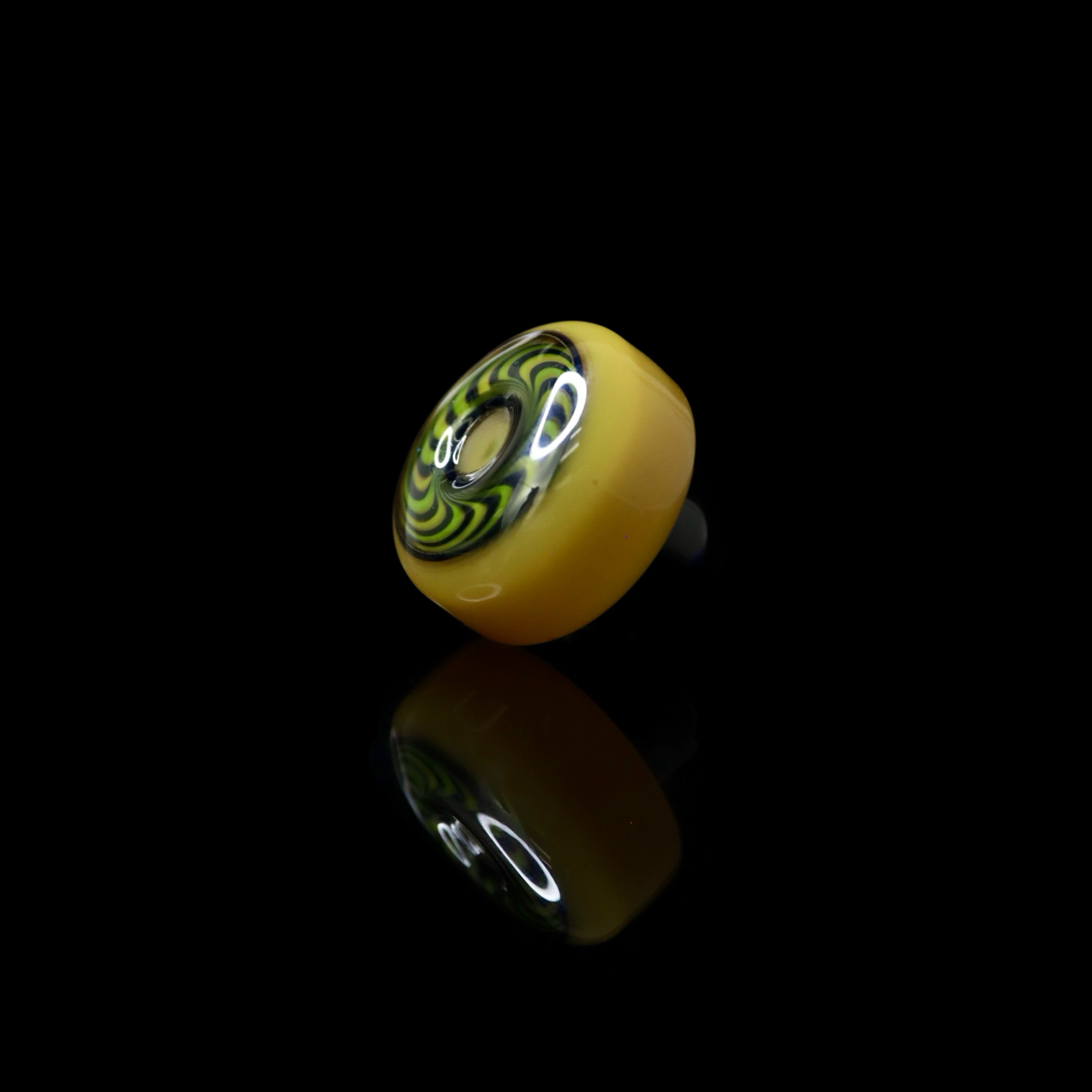 Skate Wheel Slurper Caps by Jworth Glass
