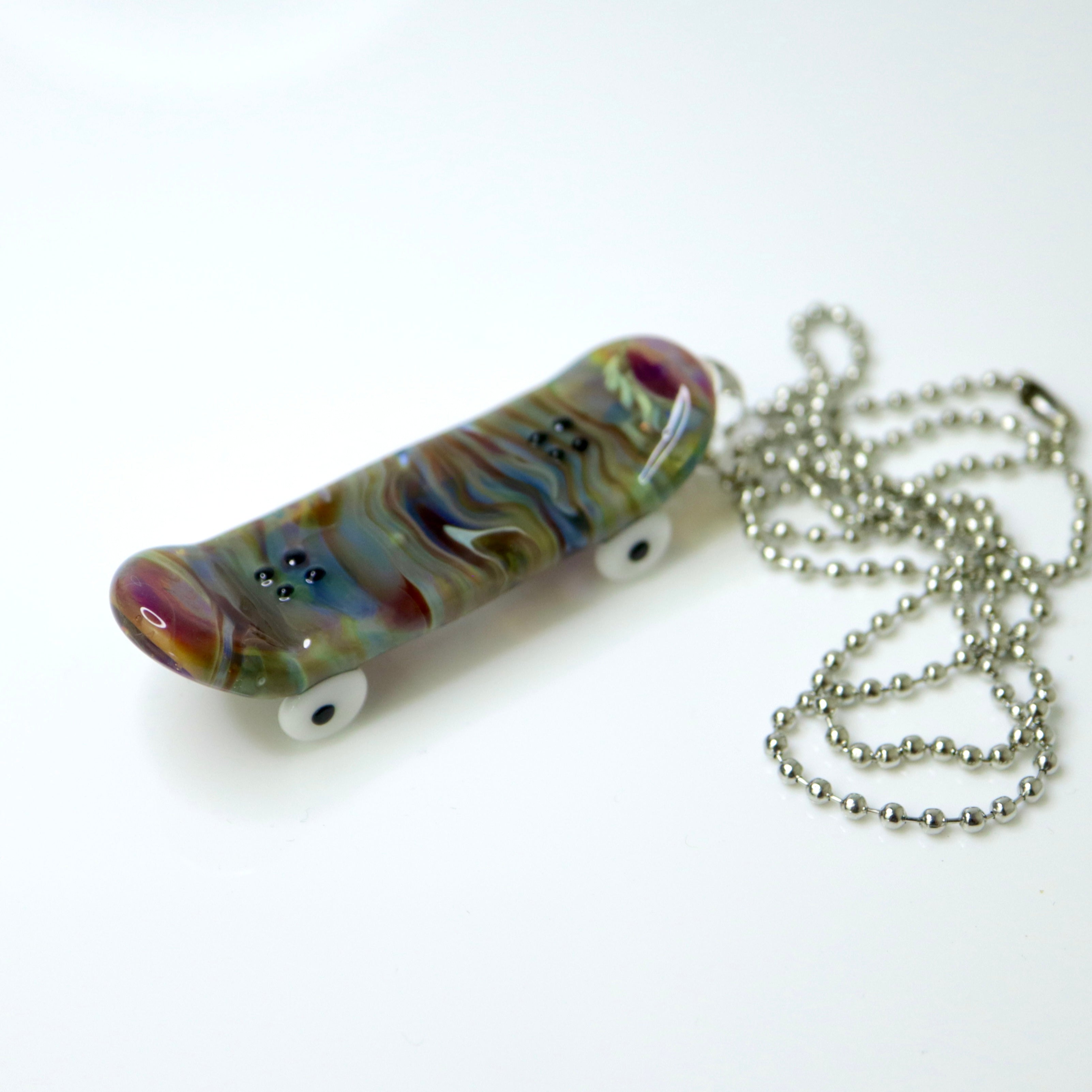 Glass Skateboard Pendants by The Shackk Glass