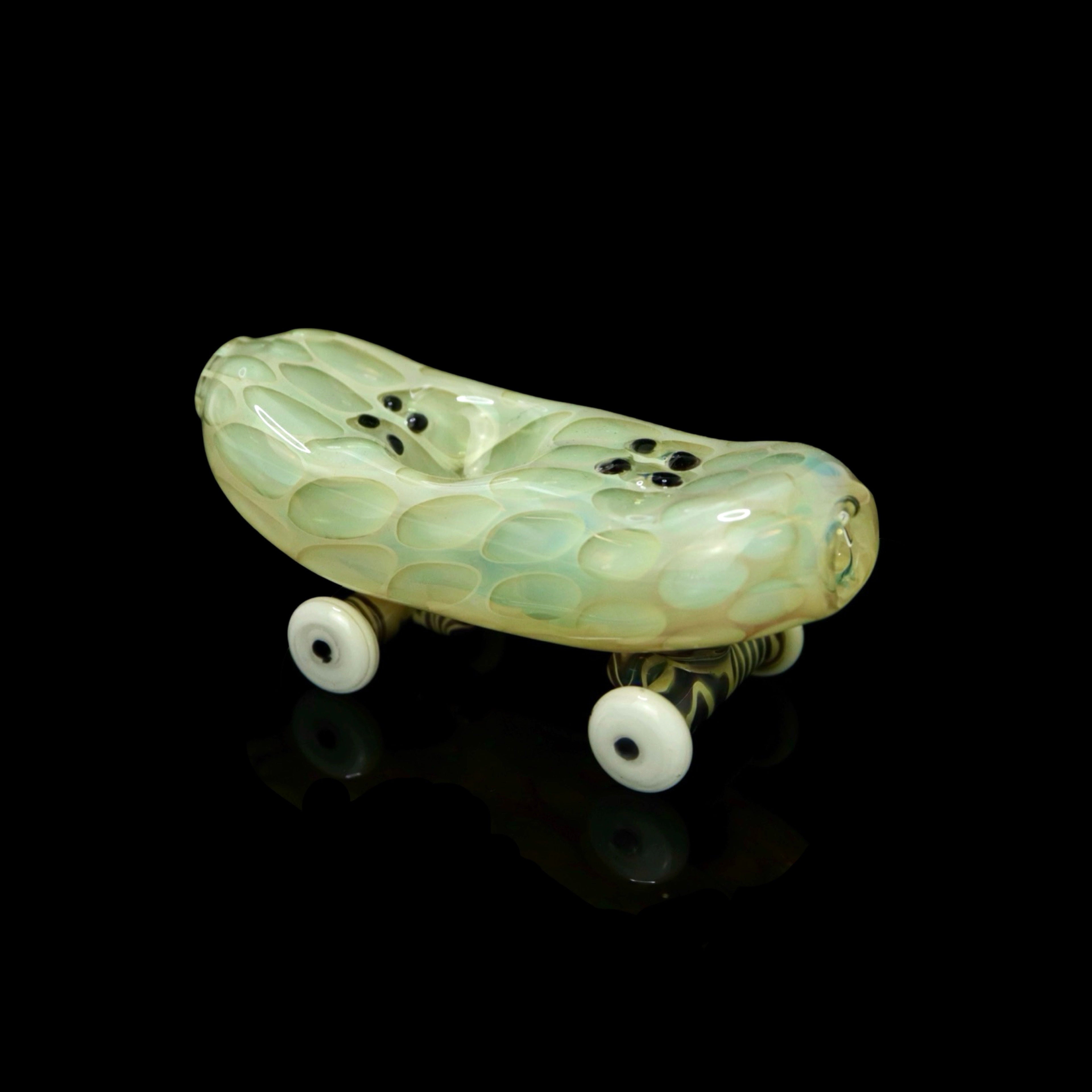 Functioning Skateboard Handpipe by The Shackk Glass