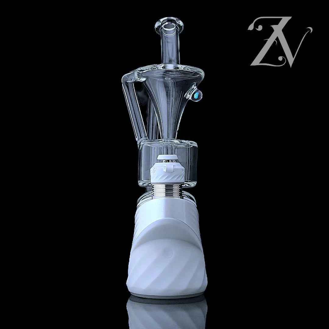 Single Funnel Puffco Peak Attachment by Iridescent Glass