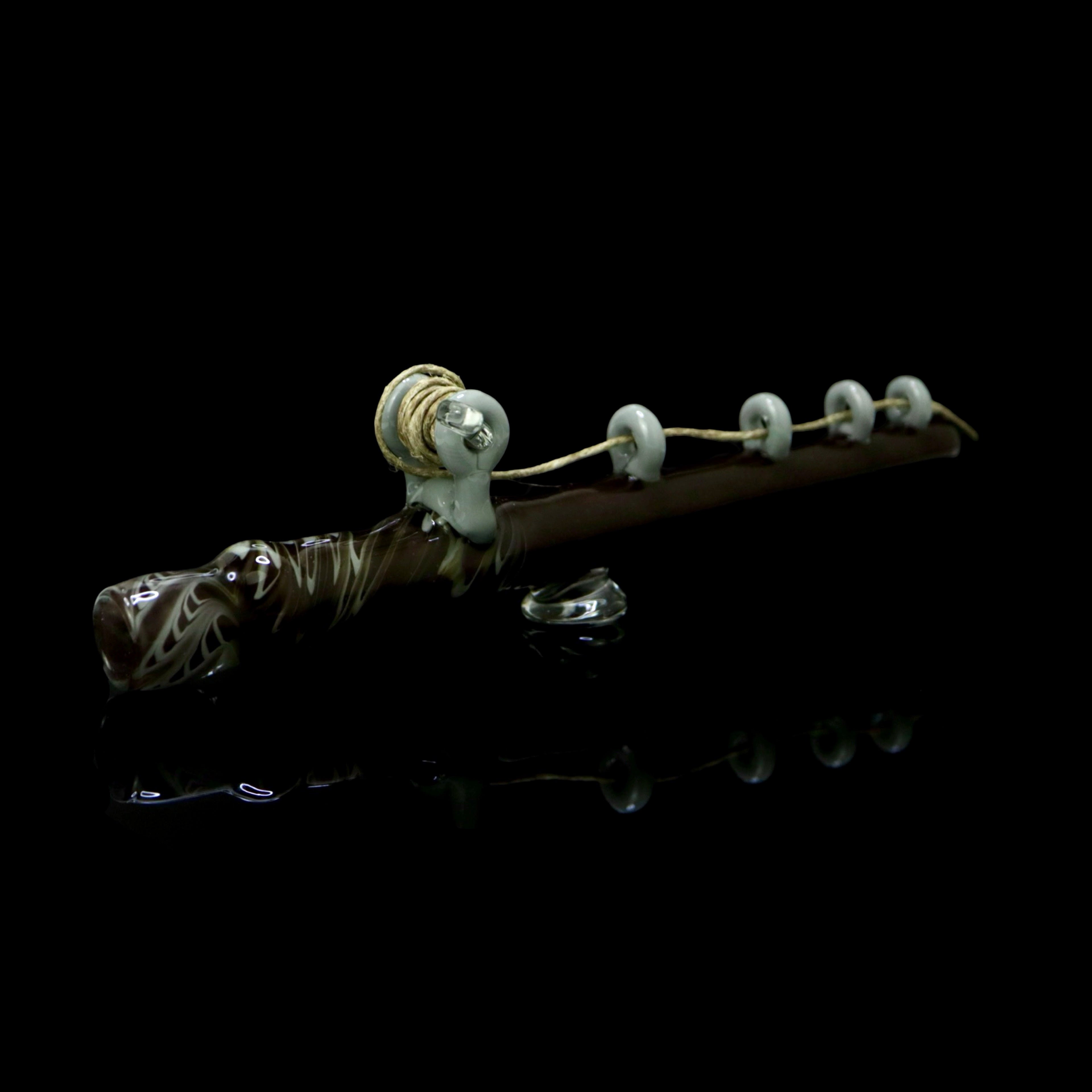 Fishing Pole Handpipe by The Shackk Glass