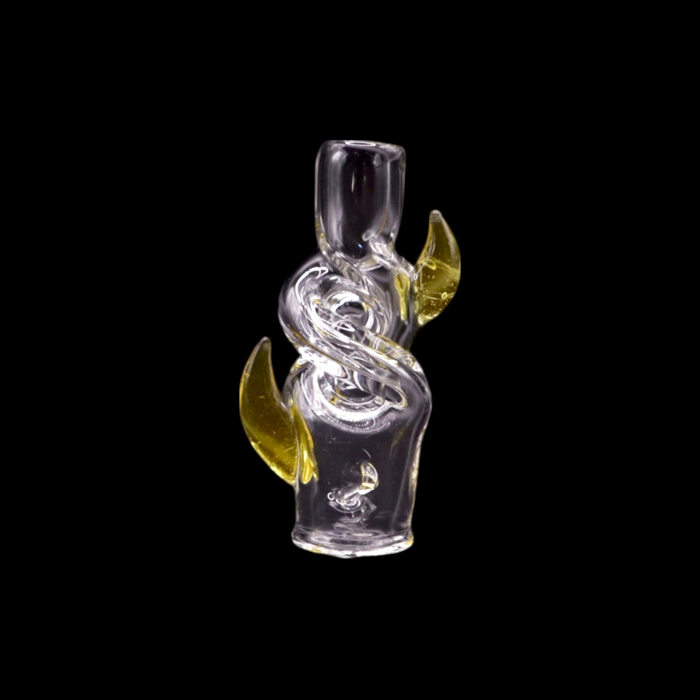 Clear Helix Pivot Tip with Horn by Rich Brian Glass