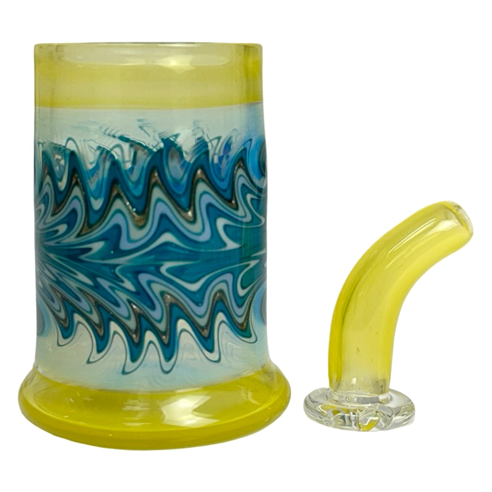Heady Wig Wag Cup and Mouthpiece for Proxy Core by Keys Glass