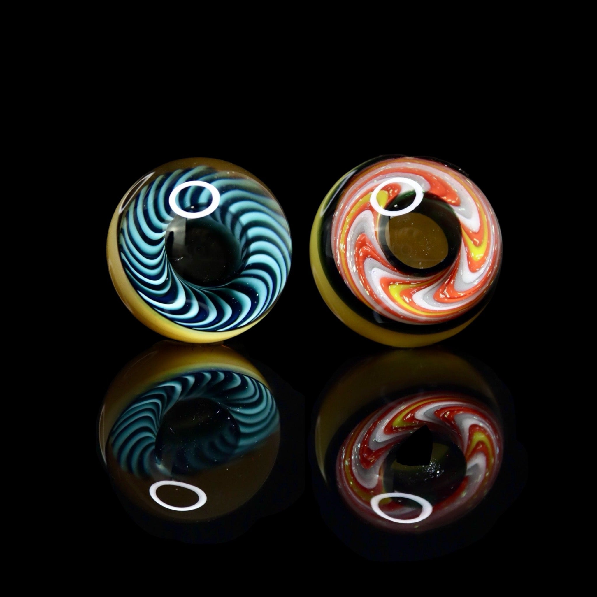 Skate Wheel Slurper Marbles by Jworth Glass