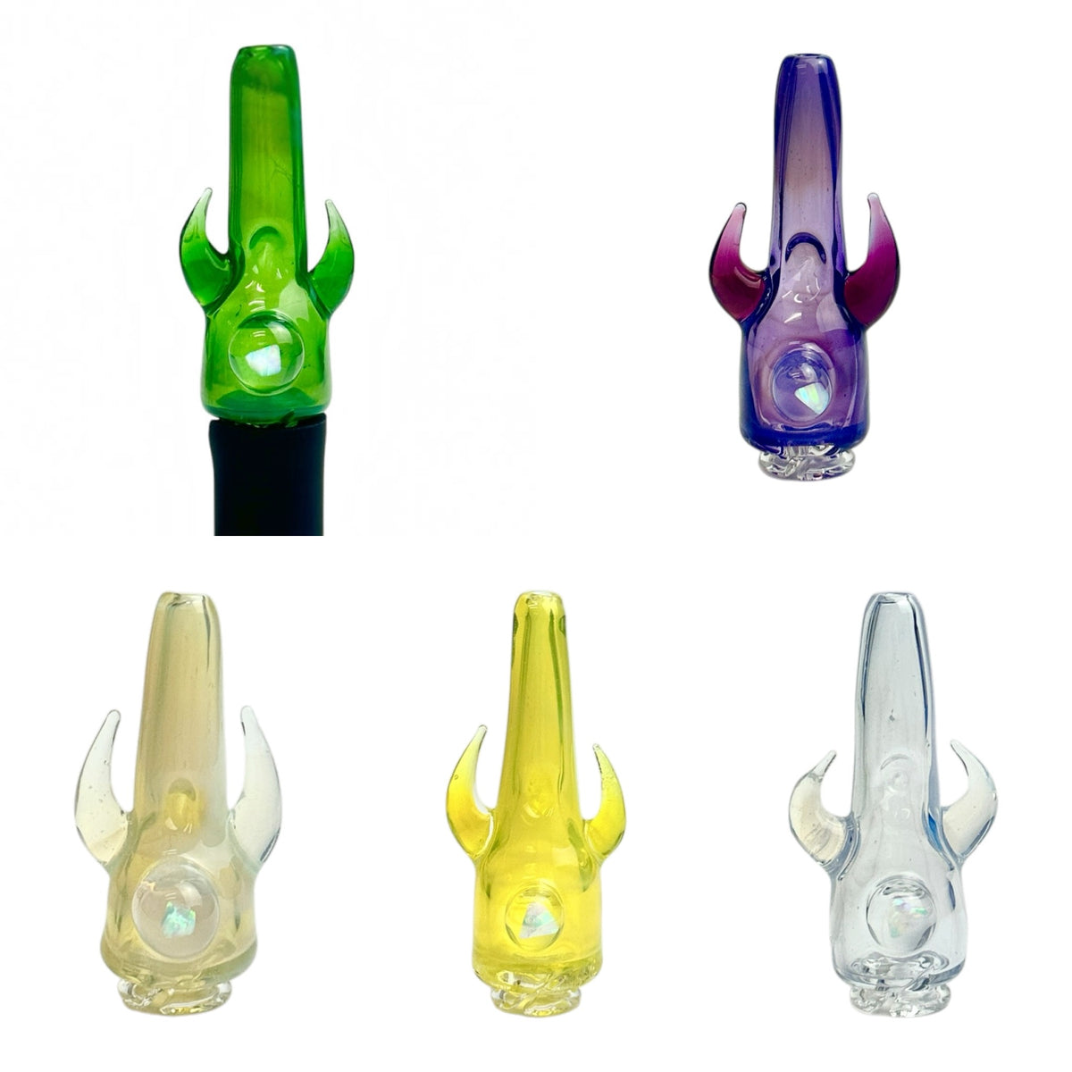 Full Color Opal Pivot Mouthpieces by Magizle Glass