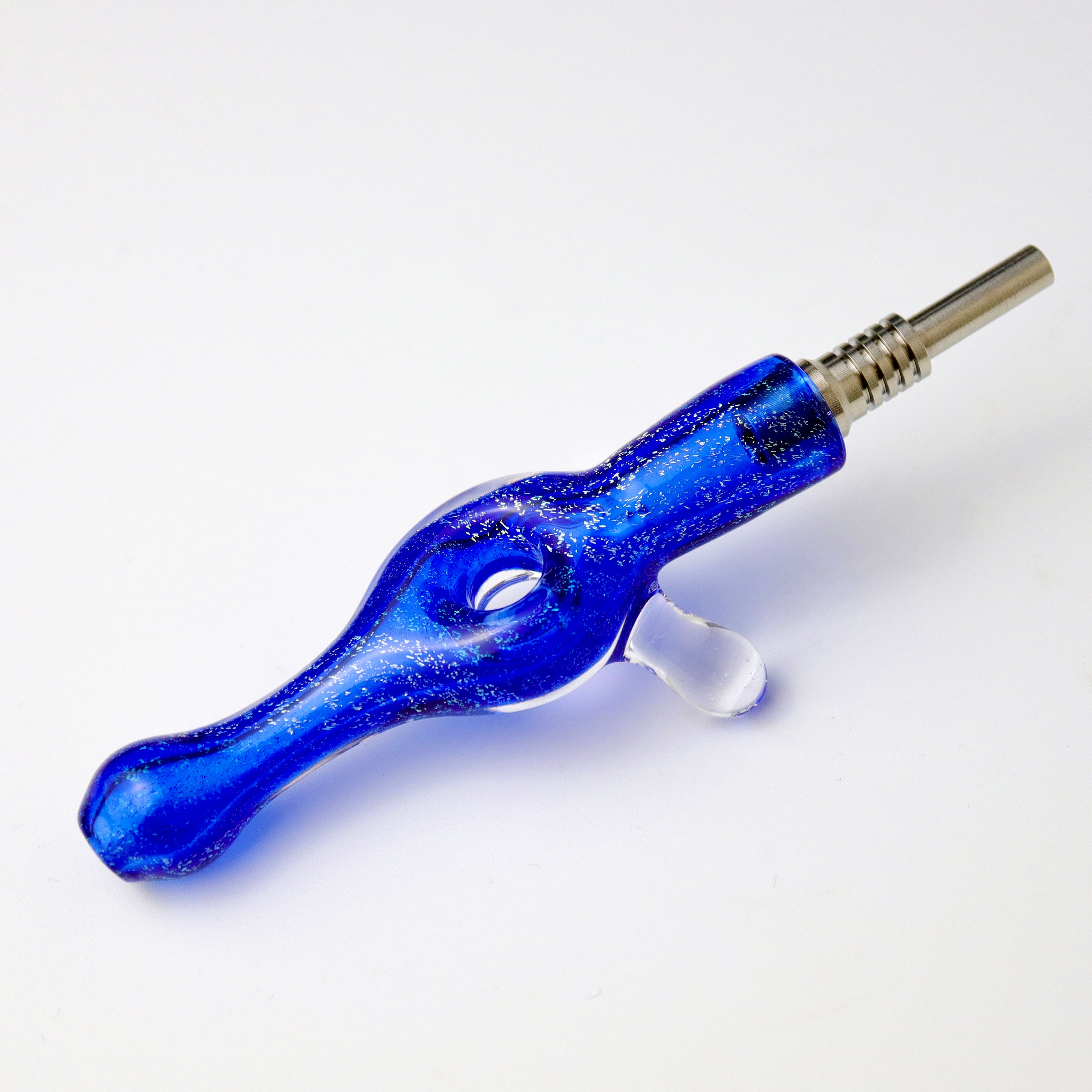 Veg Dichro Donut Nectar Straw w/ Ti by GlasseX