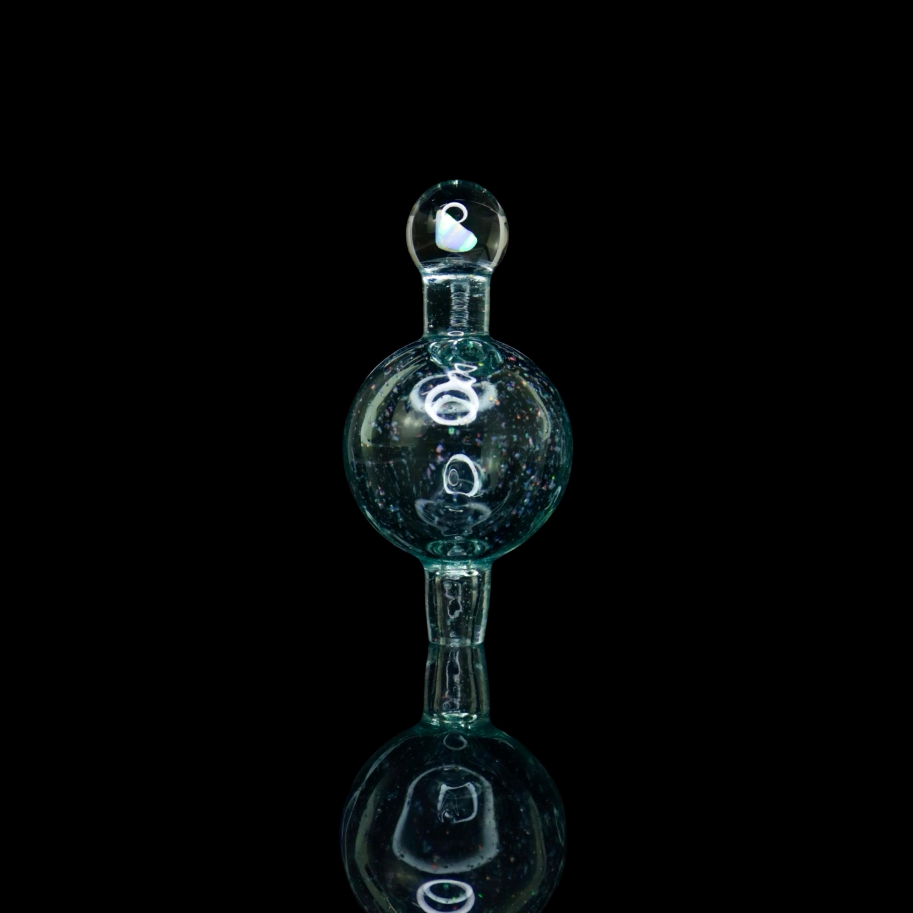 Crushed Opal/Encased Opal Bubble Caps by Dreaux Glass (2 Colors)