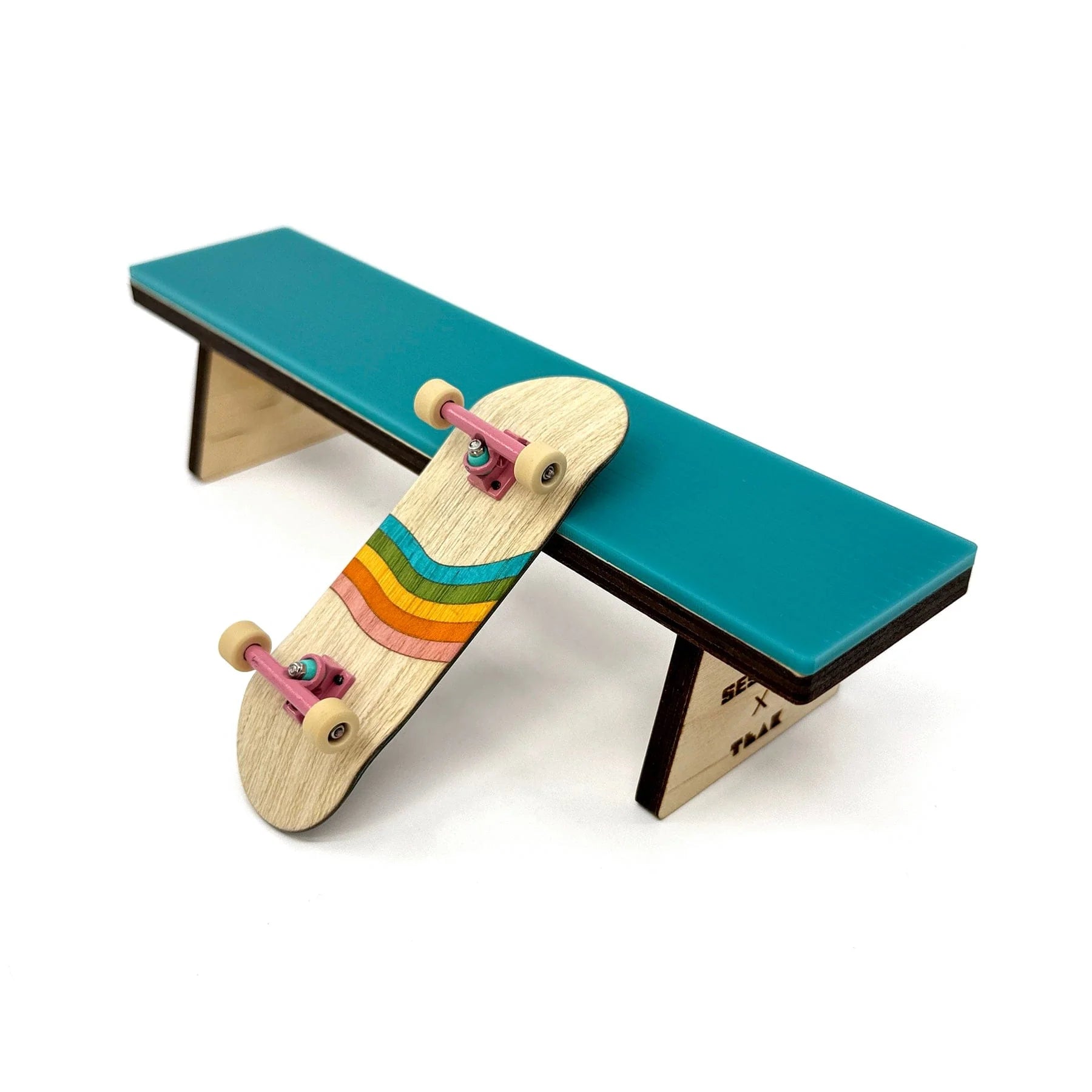 The Bench - Wooden Fingerboard Obstacle with Acrylic Surface