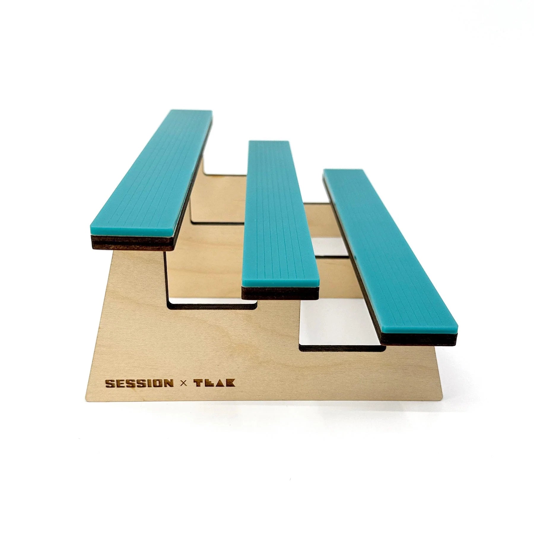 The Bleachers - Wooden Fingerboard Obstacle with Acrylic Coping