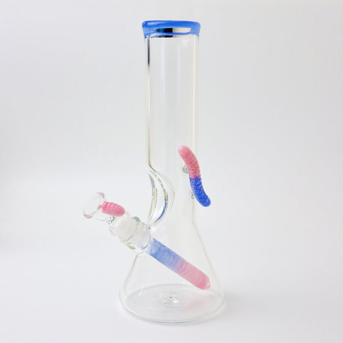 Sour Worm Beaker Bong by Emperial Glass
