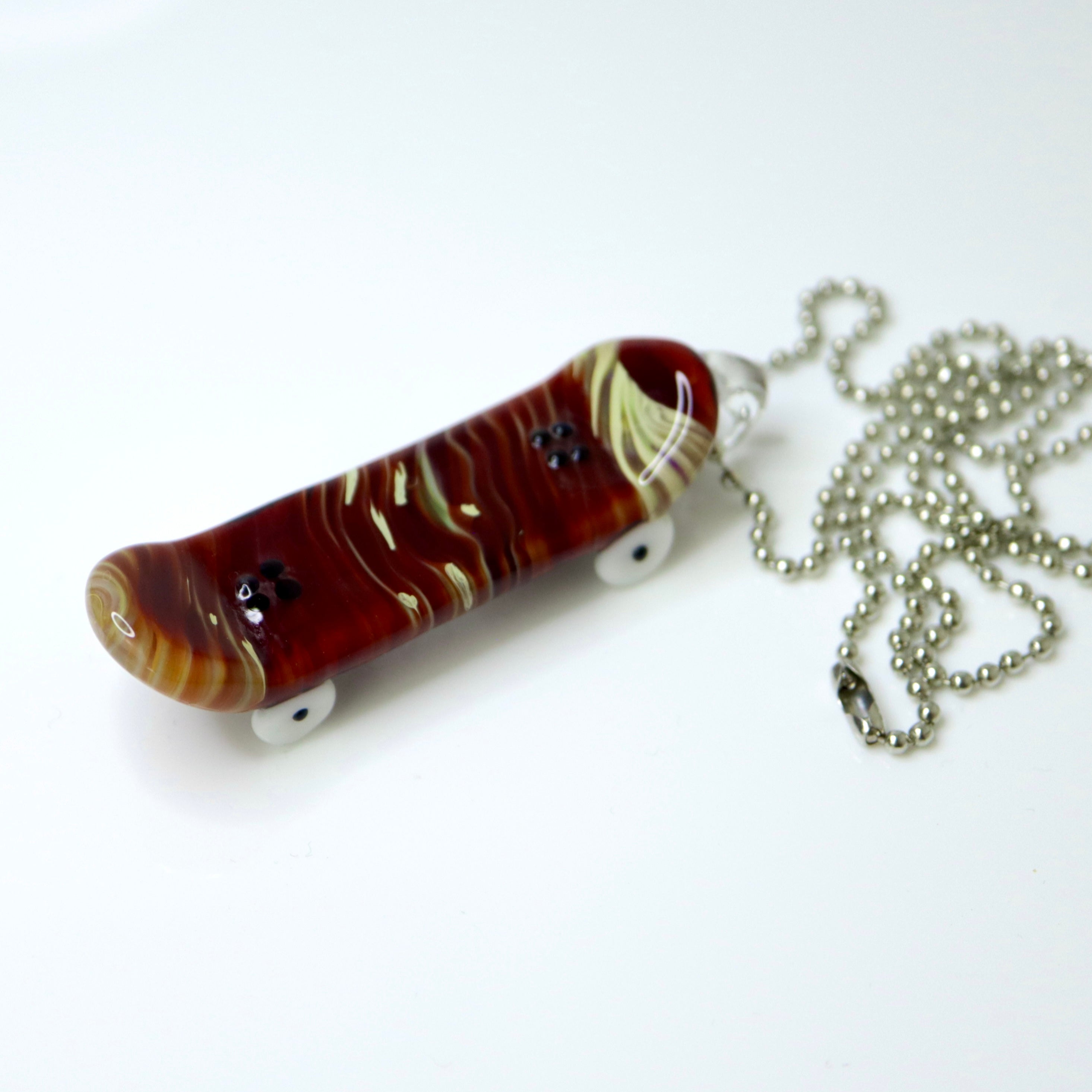 Glass Skateboard Pendants by The Shackk Glass