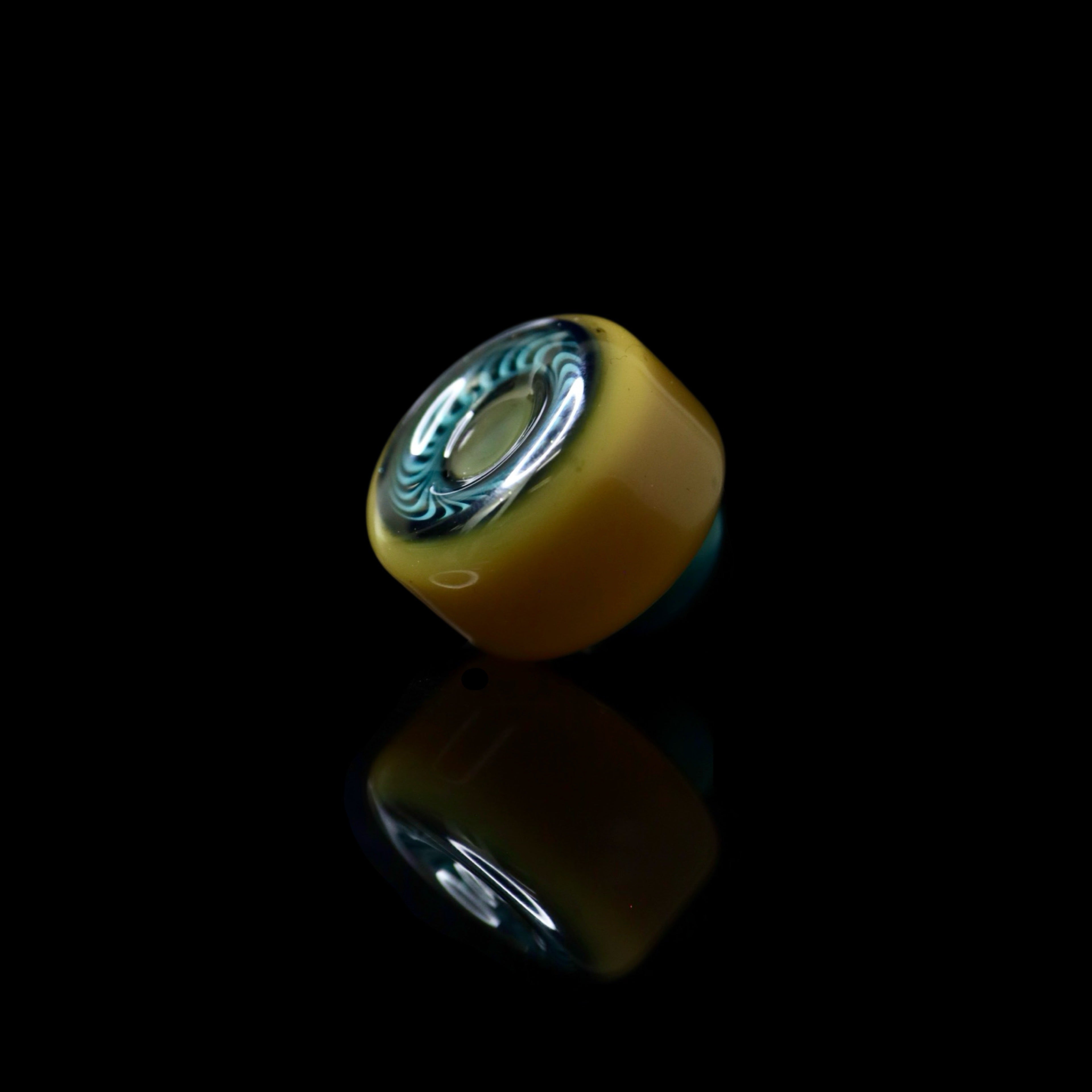 Skate Wheel Slurper Caps by Jworth Glass