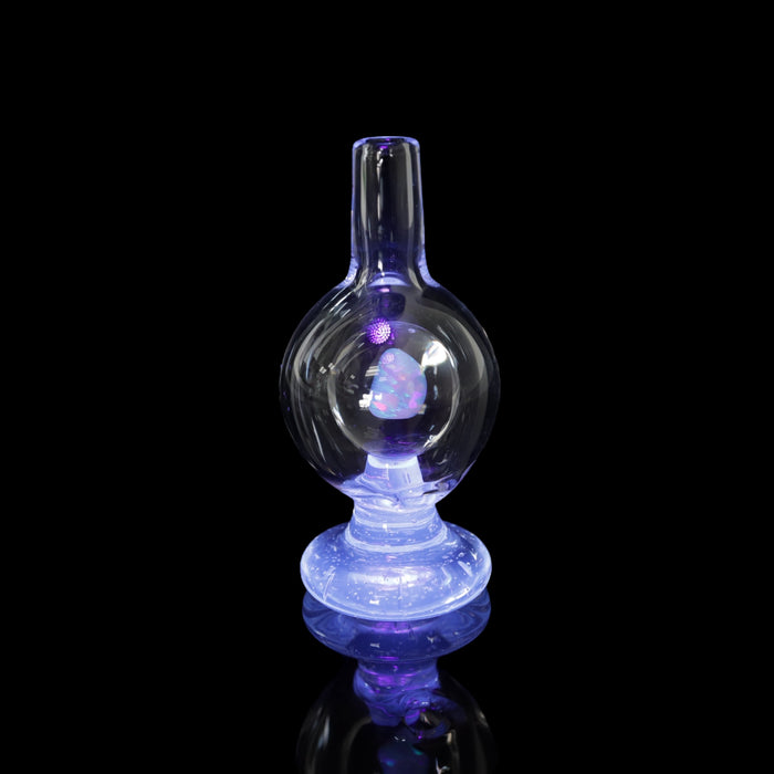 Half Color Opal Bubble Cap by Soup Glass
